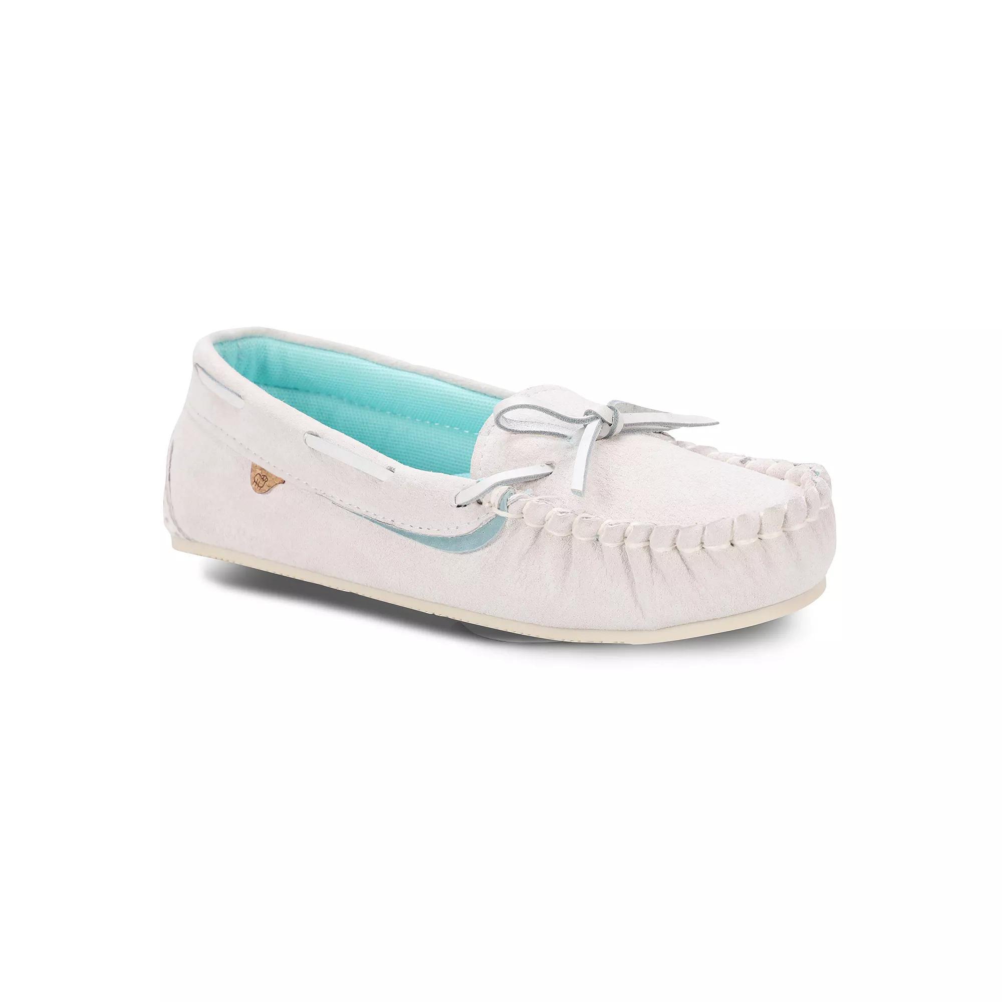 Mykos Selena Women's Suede Moccasin Shoes, Size: 6, Pale Gray Product Image