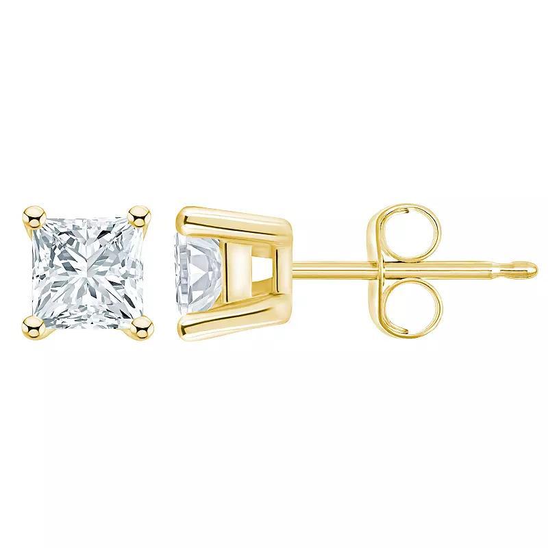 Celebration Gems 14k Gold 1 Carat T.W. Diamond Nickel Free Stud Earrings, Womens Product Image