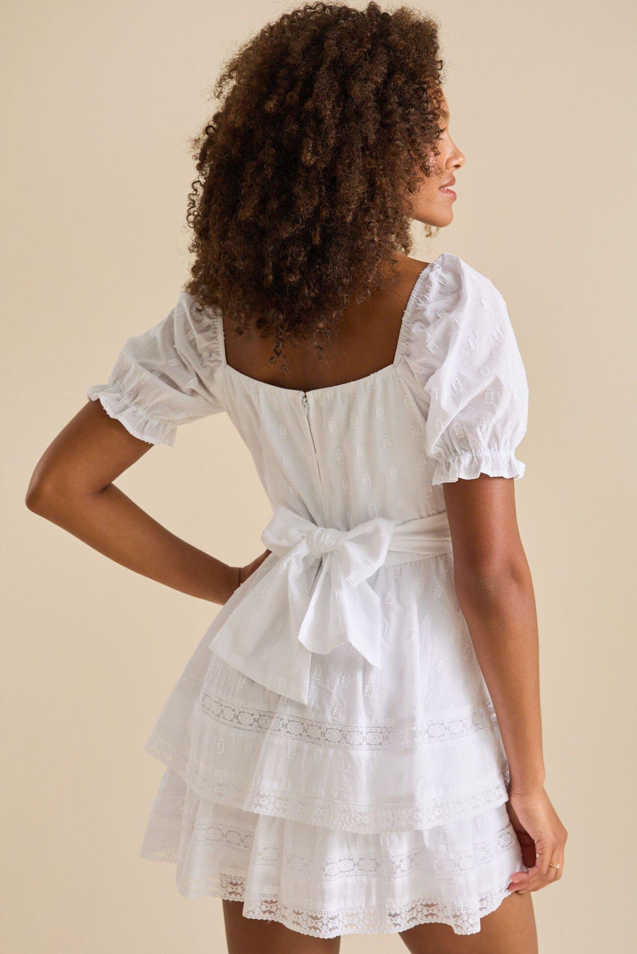 Lola Crochet Crossover Dress Product Image
