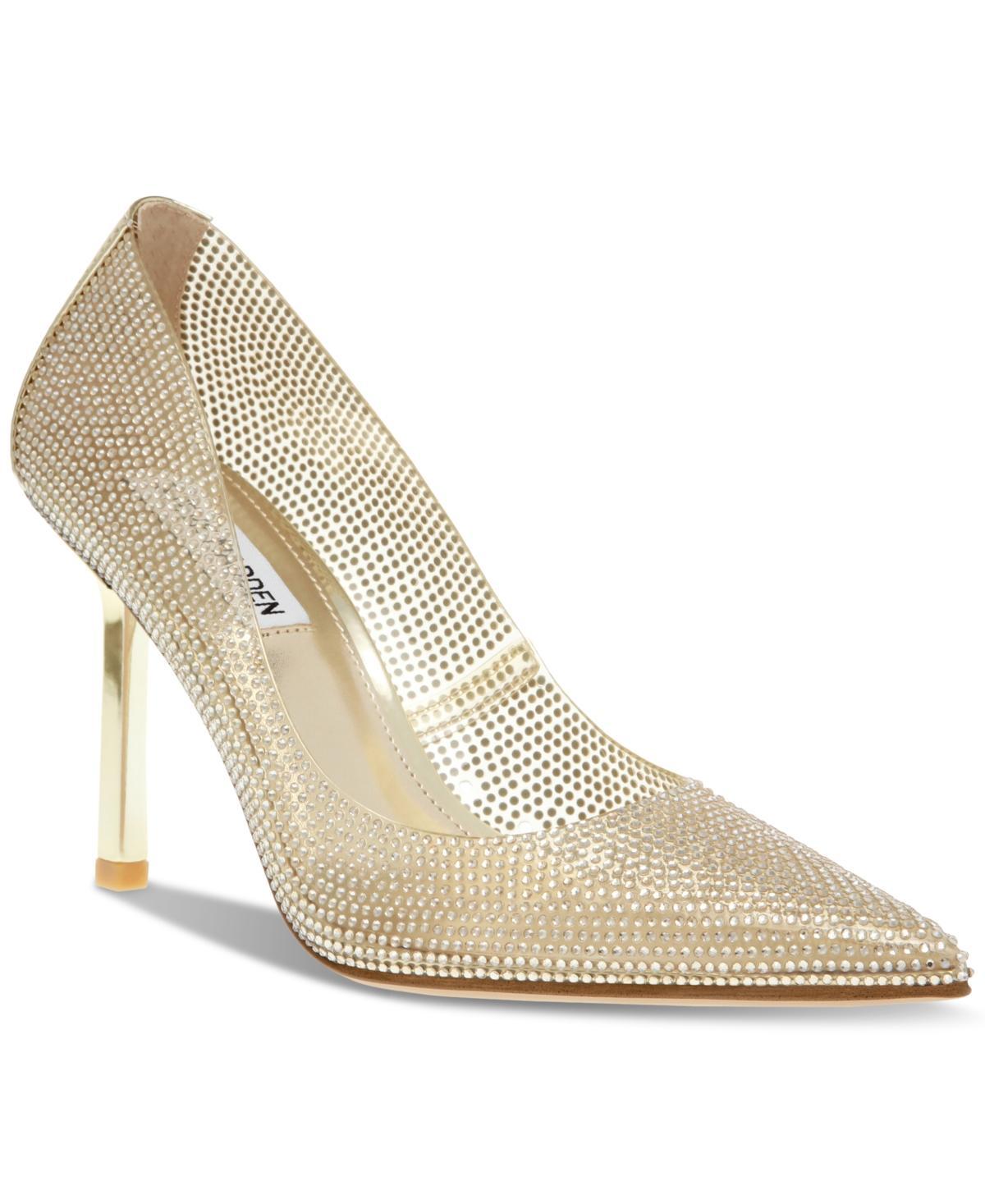 Steve Madden Womens Classie Pointed-Toe Rhinestone Stiletto Pumps Product Image