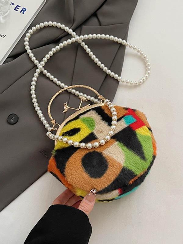 Contrast Color Zipper Crossbody Bags Handbags Product Image