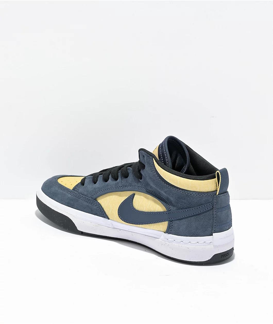 Nike SB Leo React Blue & Gold Skate Shoes Product Image
