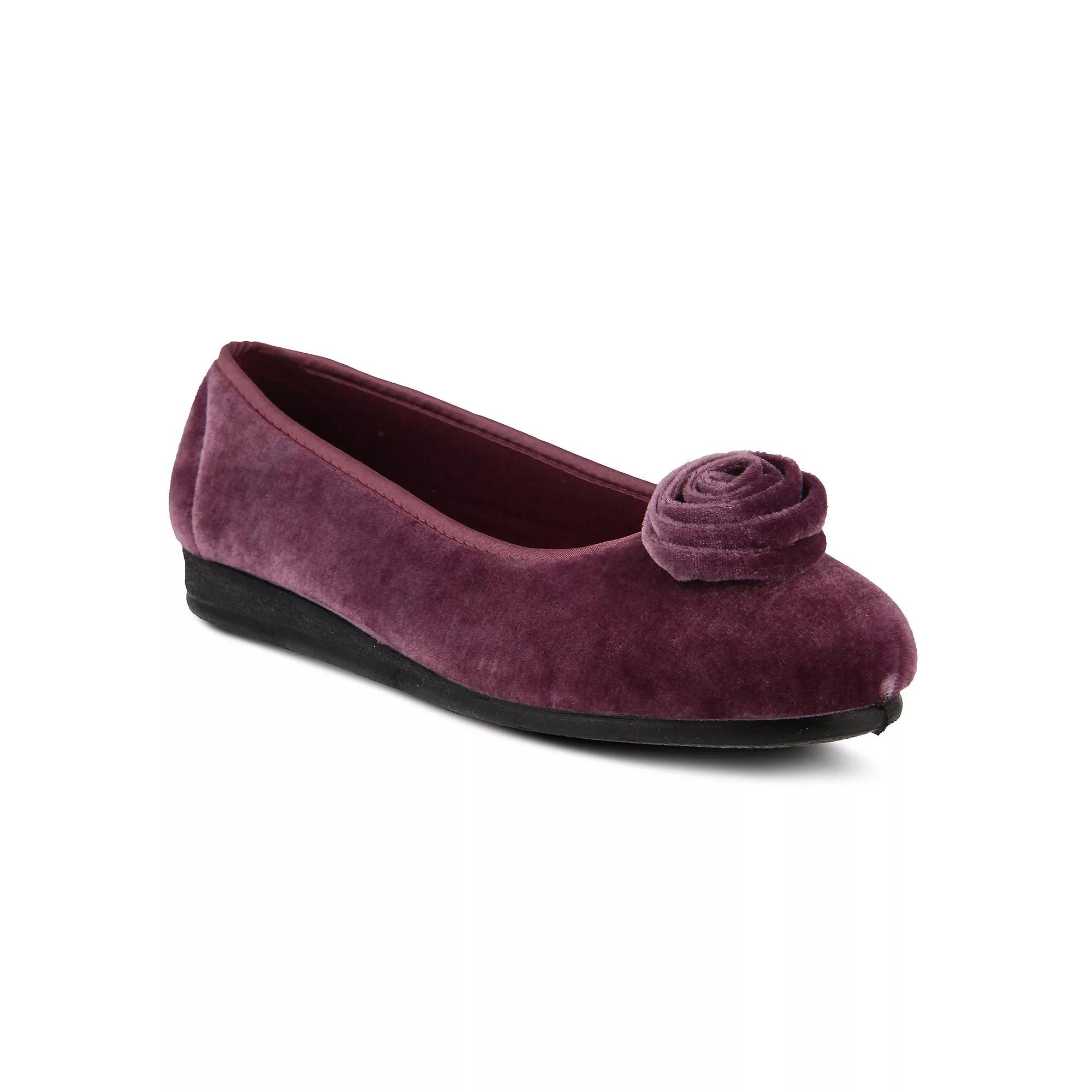 Flexus by Spring Step Roseloud Women's Ballet Flats, Size: 38, Blue Product Image