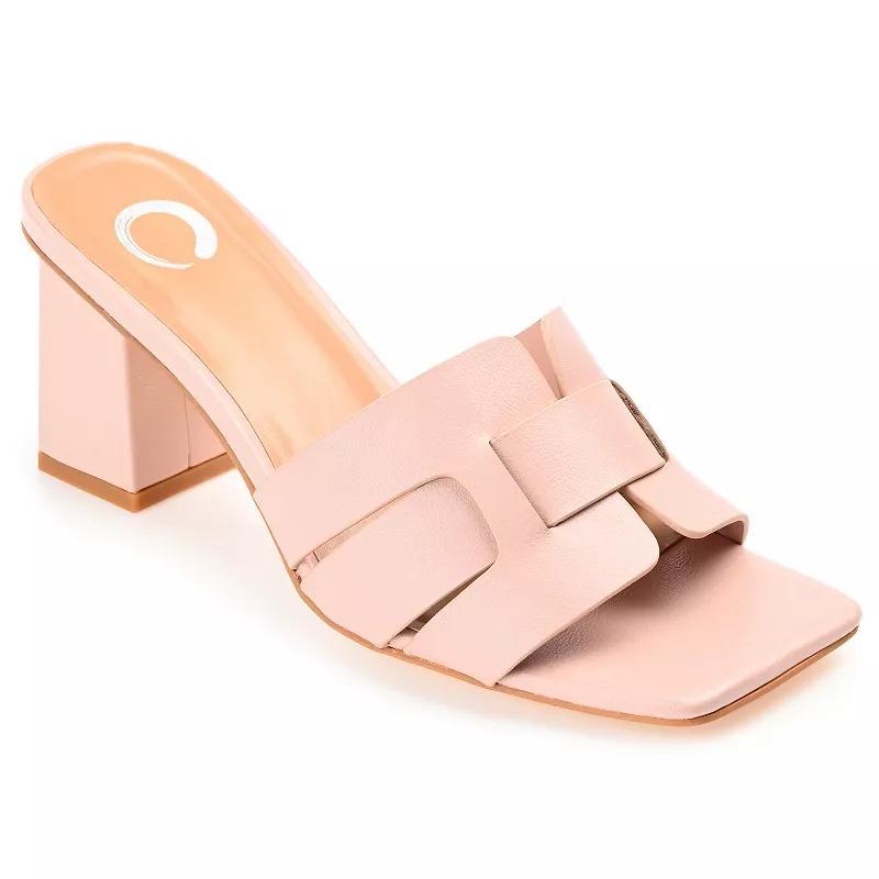Journee Renatta Women's Tru Comfort Foam™ Block Heel Sandals, Size: 9.5, Brown Product Image