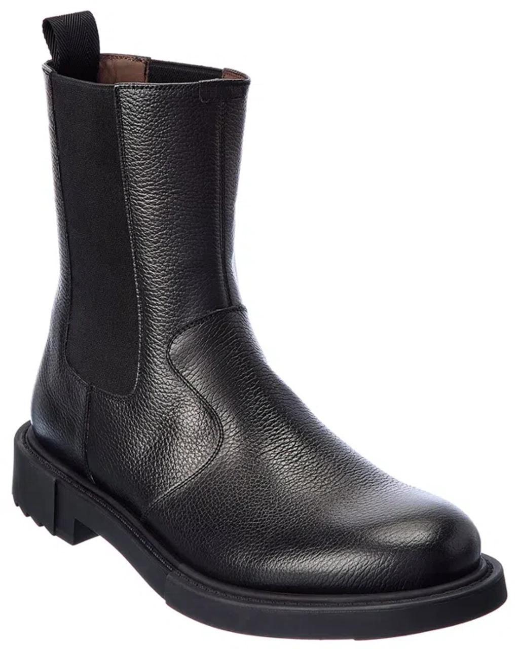 FERRAGAMO Loreno Leather Boot In Black Product Image
