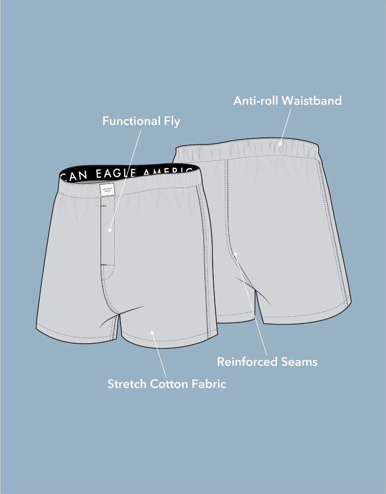AEO Men's Stretch Boxer Short 3-Pack Product Image