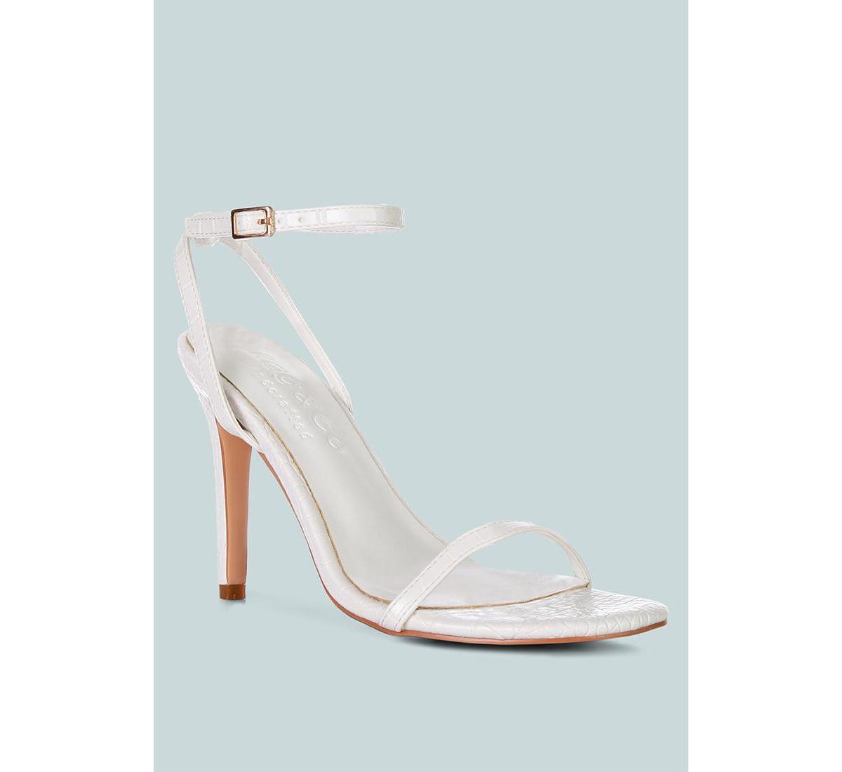 Rag & Co Blondes Women's Leather High Heel Dress Sandals, Size: 8, Pink Product Image