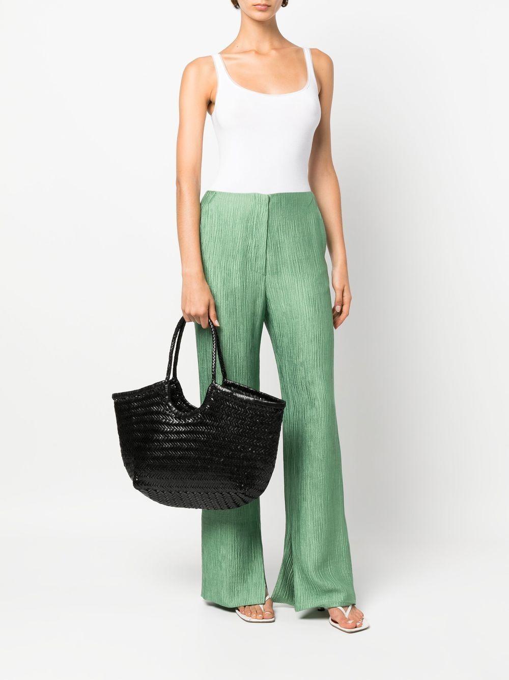 Nantucket interwoven leather tote bag Product Image