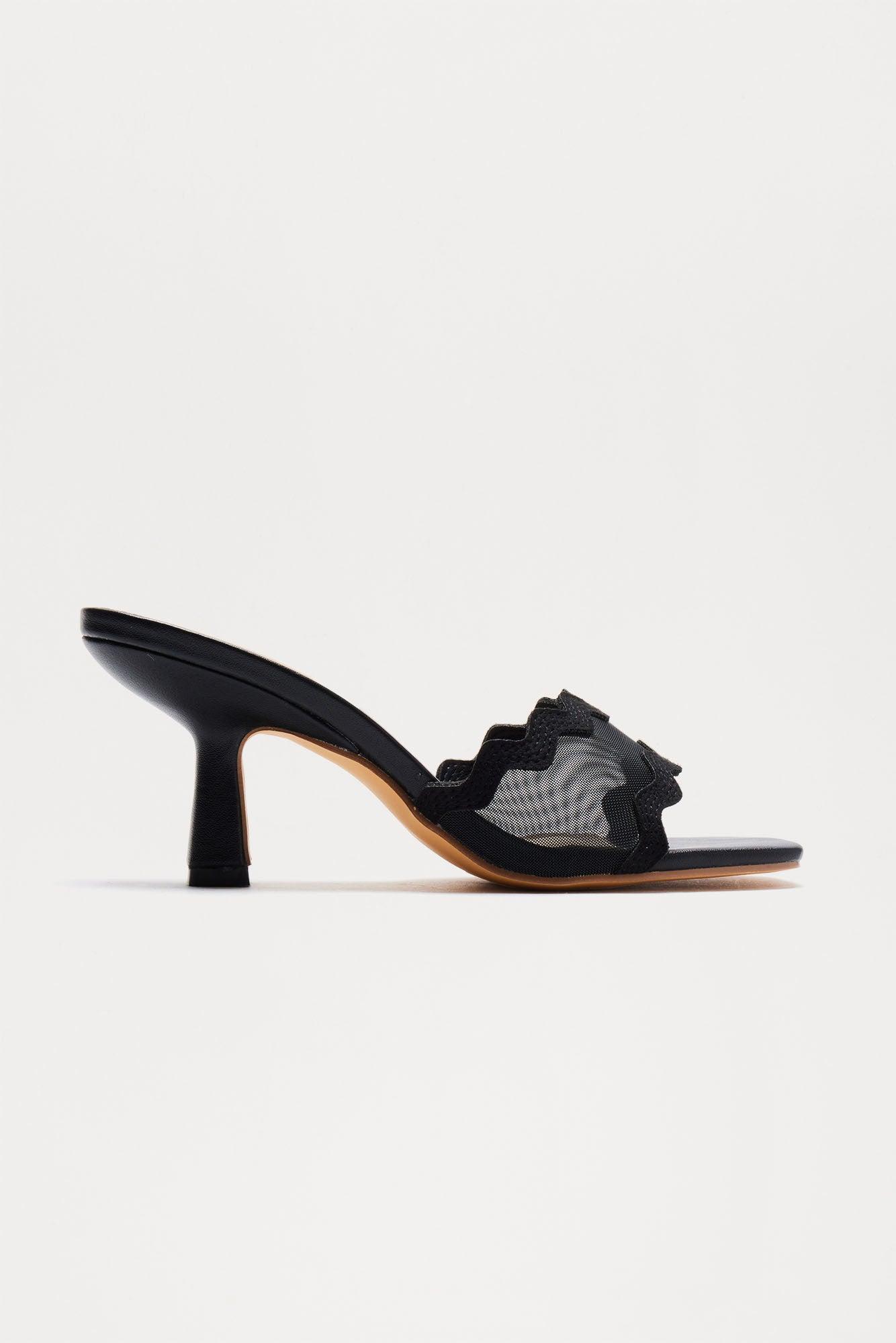 Austine Mesh Mules - Black Product Image