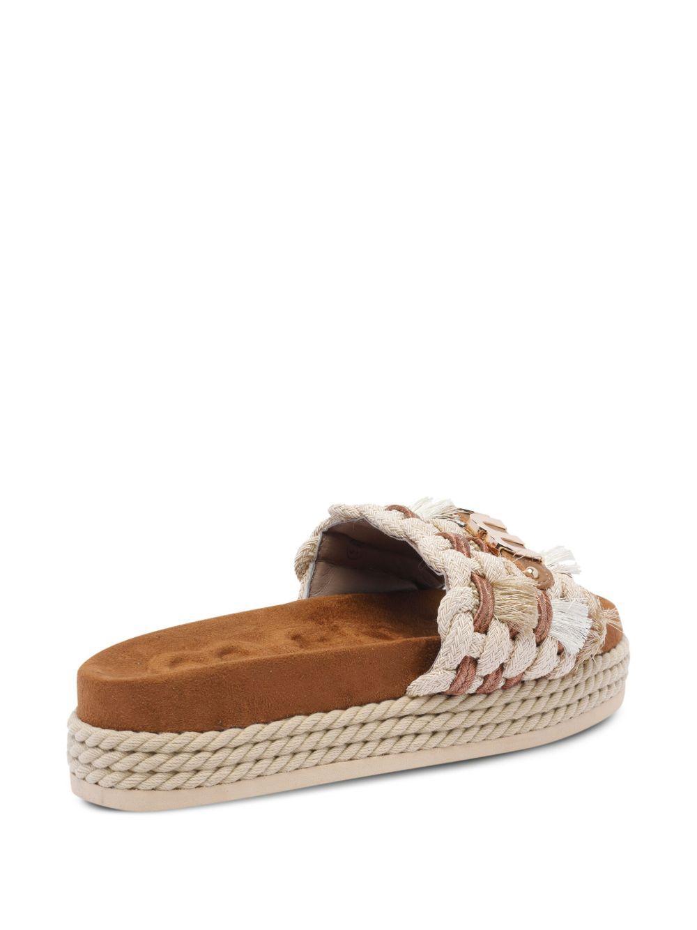 braided-strap platform sandals Product Image