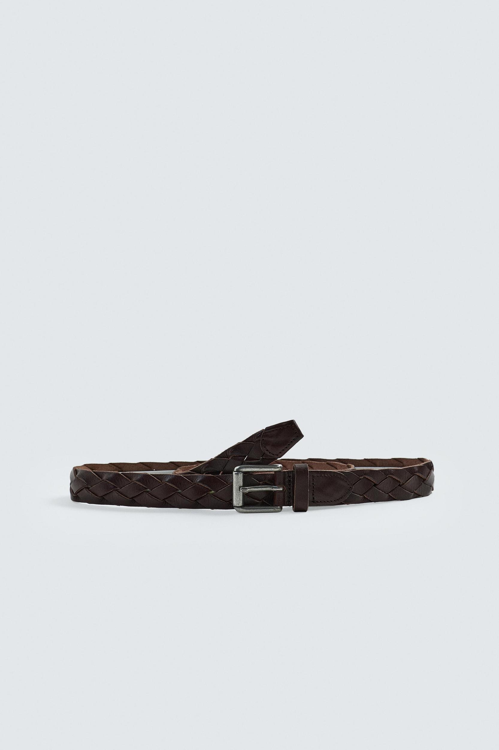 BRAIDED LEATHER BELT Product Image