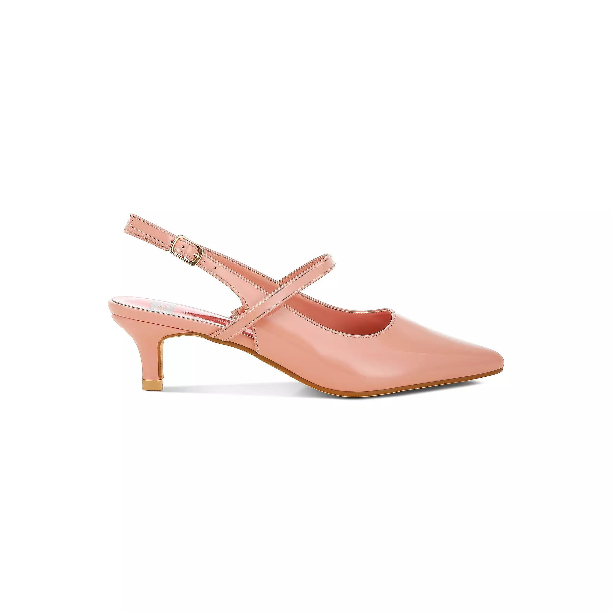 Rag & Co Abloom Women's Slingback Pumps, Size: 10, Pink Product Image