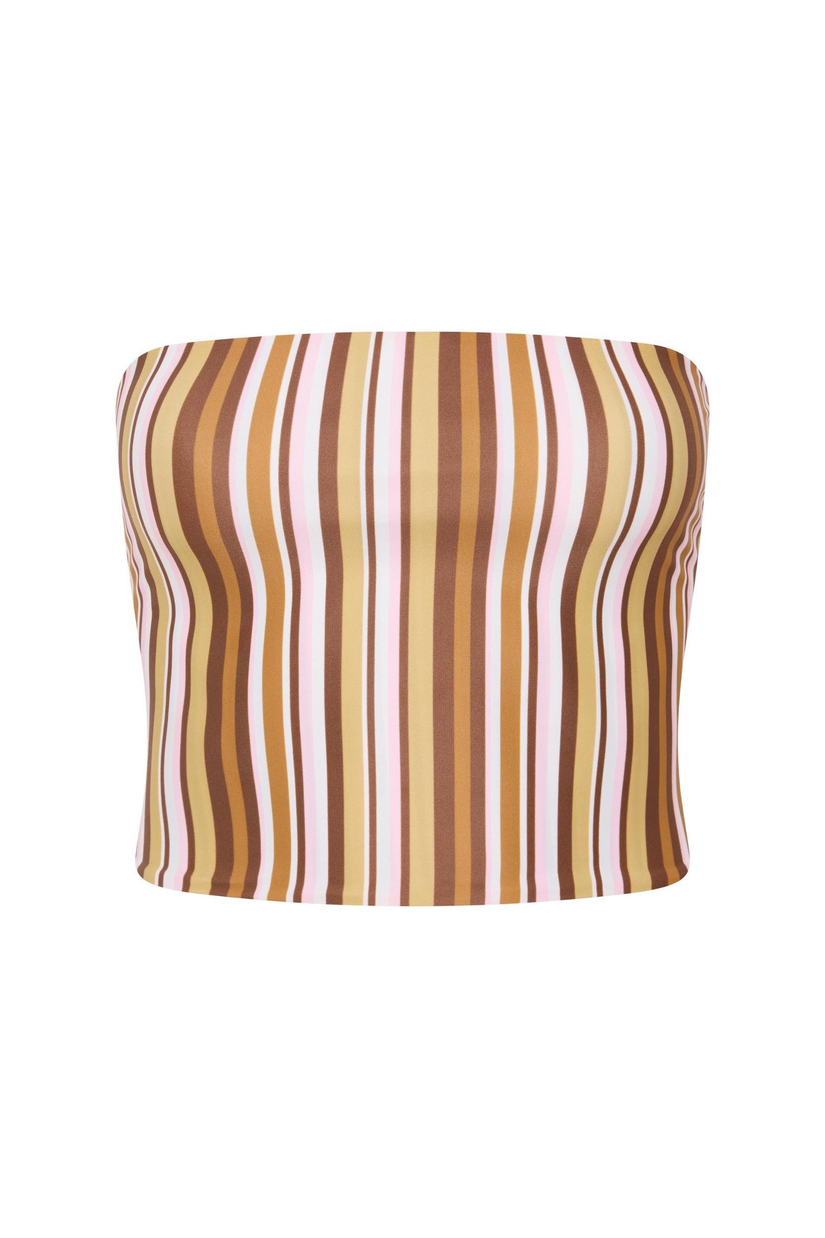 Jean Swim Top Terracotta Stripe - Final Sale Product Image