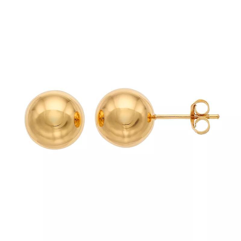 Sterling Silver Ball Stud Earrings, Women's Product Image