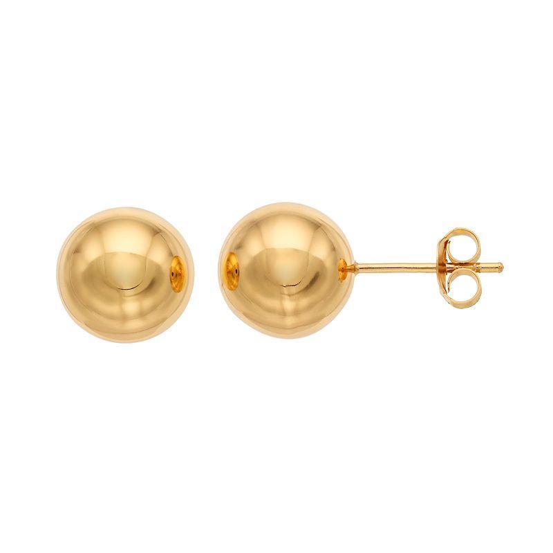 Sterling Silver Ball Stud Earrings, Women's Product Image