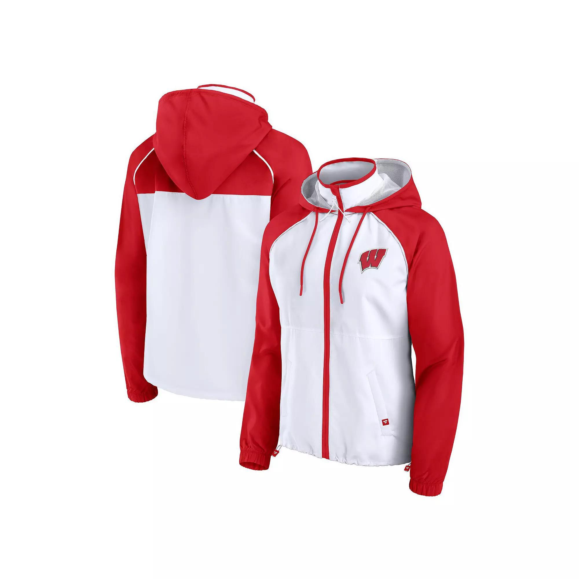 Women's Fanatics White Las Vegas Raiders Full-Zip Anorak Hoodie Jacket, Size: 2XL, Lvr White Product Image
