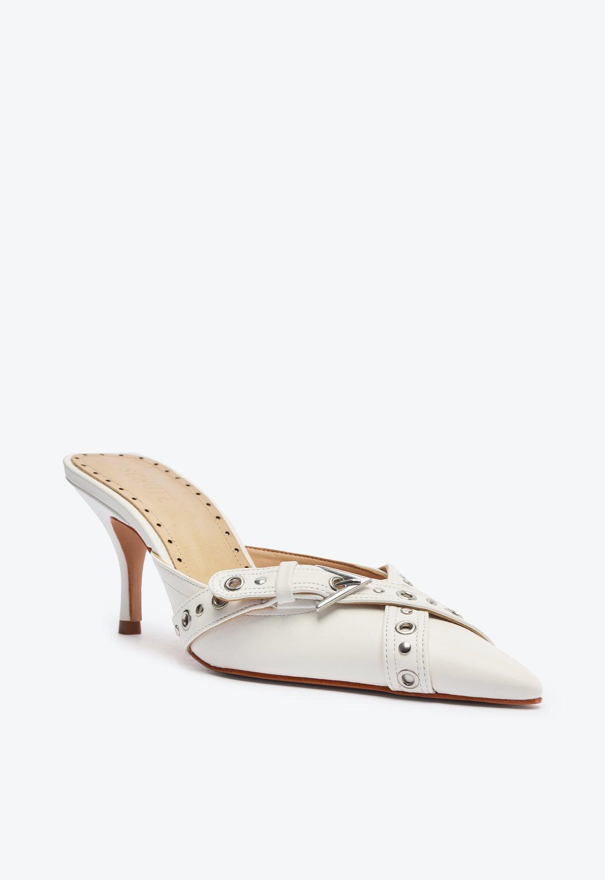 Vinnie Mule Leather Pump Product Image