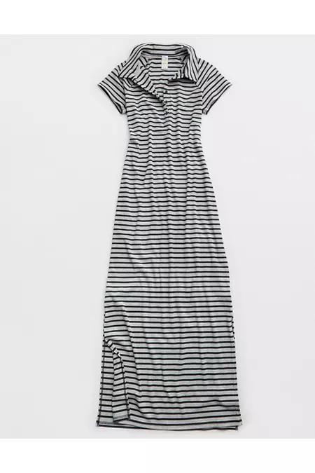 OFFLINE By Aerie Thumbs Up Heavyweight Polo Maxi Dress Women's Product Image