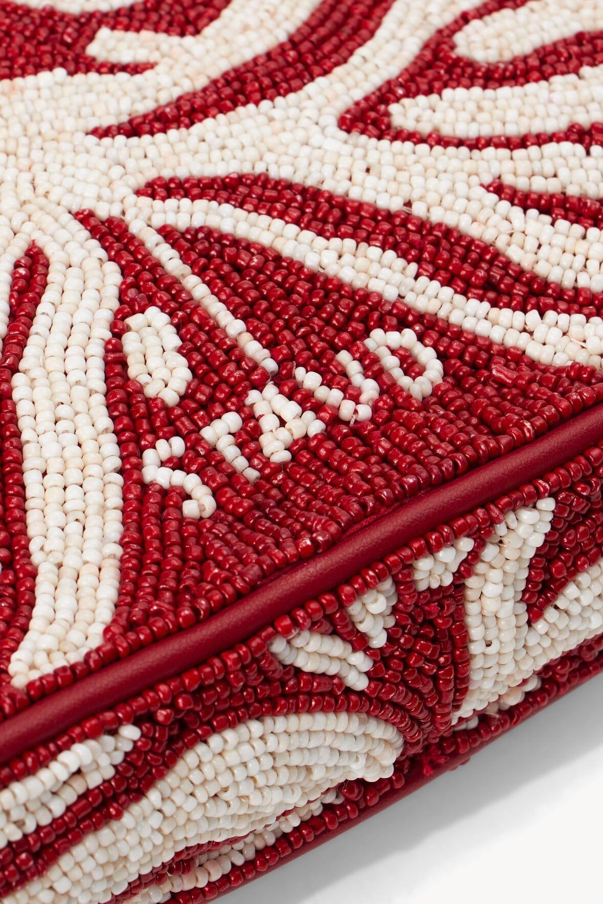 TOMMY BEADED BAG | SCARLET WHITE Product Image