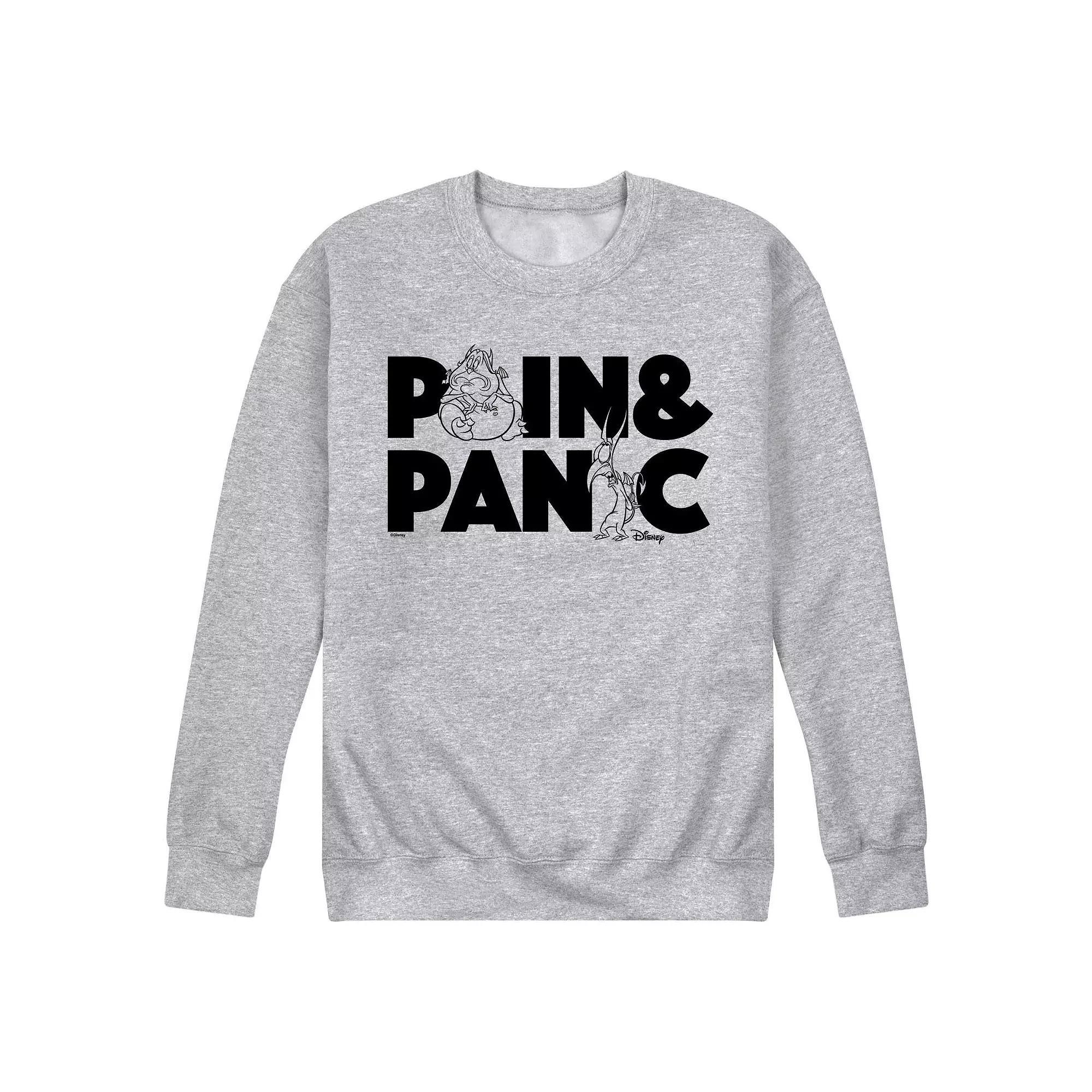 Disneys Villains Mens Pain And Panic Fleece Graphic Tee Product Image
