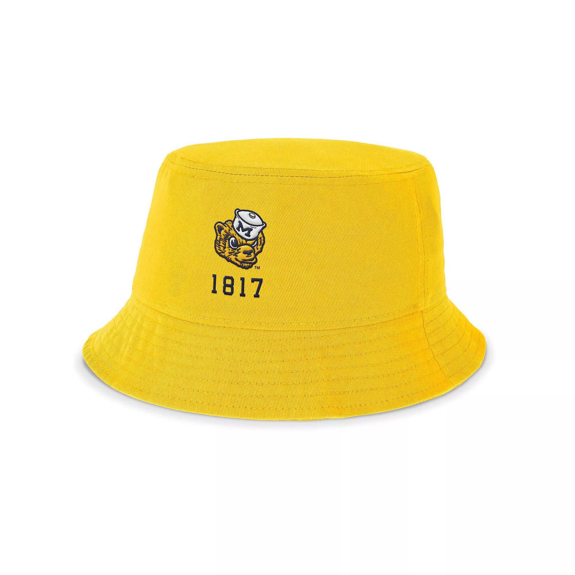 Men's Nike Gold Michigan Wolverines Legacy Apex Bucket Hat, Size: Medium Product Image
