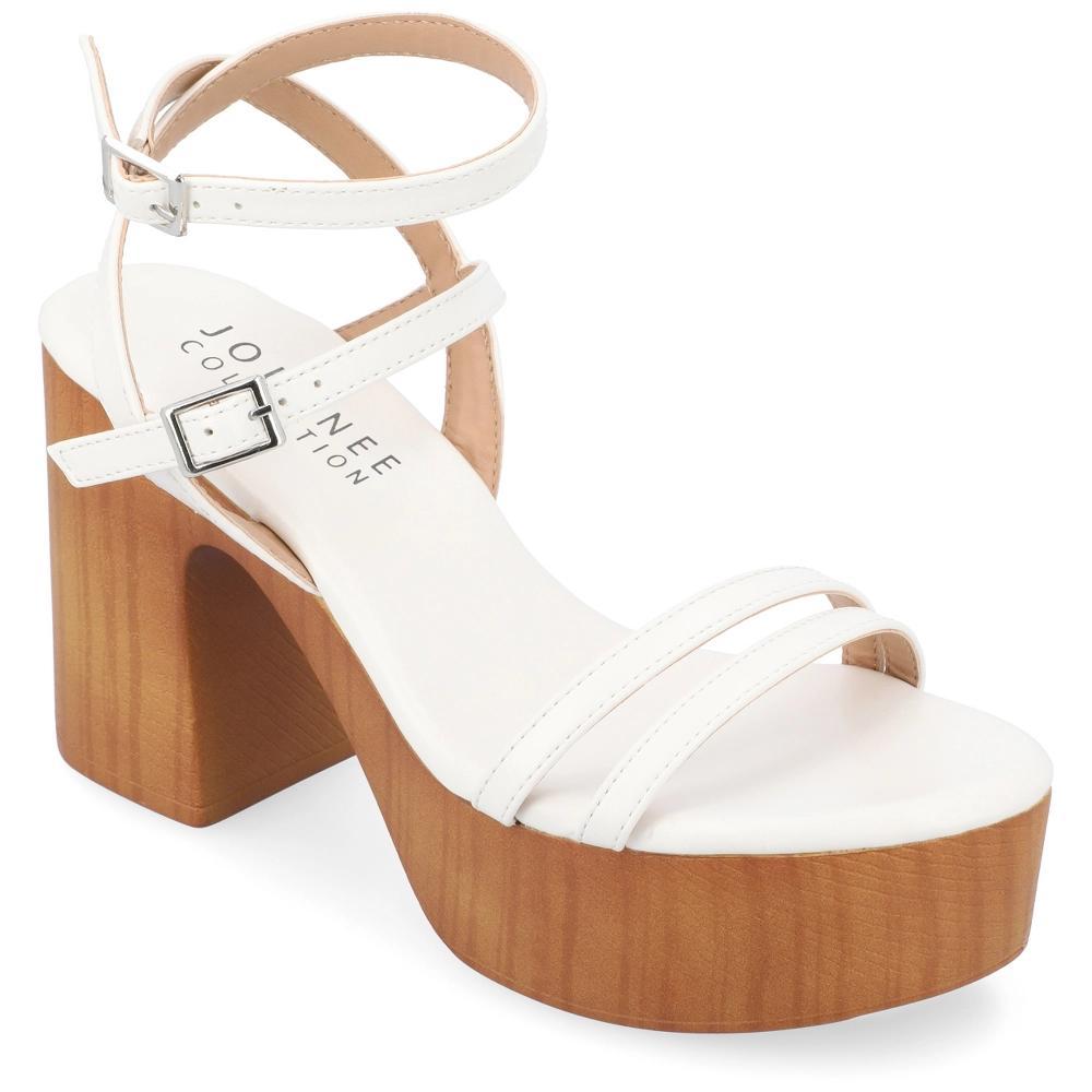 Journee Collection Womens Emerynn Tru Comfort Foam Platform Clog Multi Strap Sandals Product Image