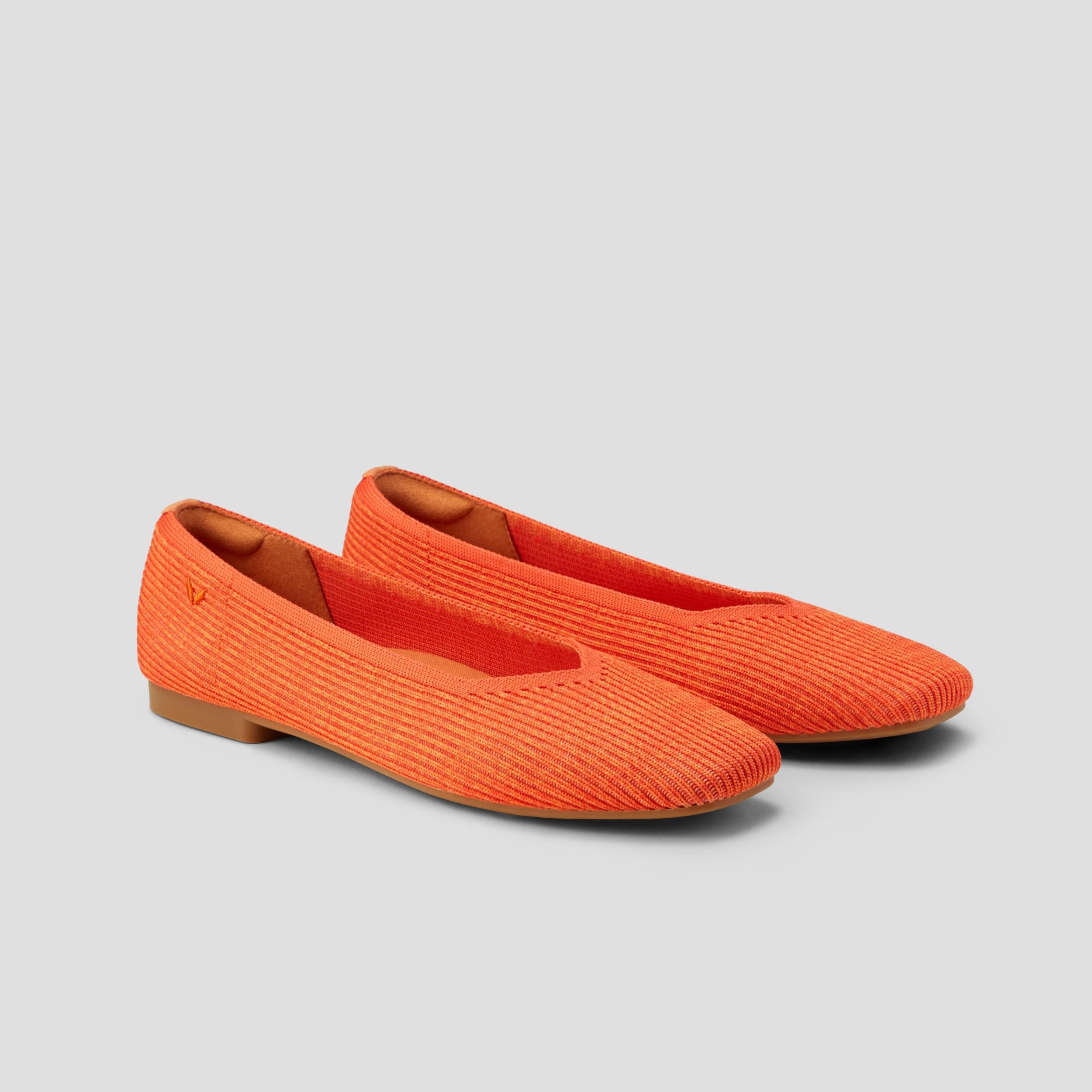 Square-Toe V-Cut Flats (Margot 2.0) Product Image
