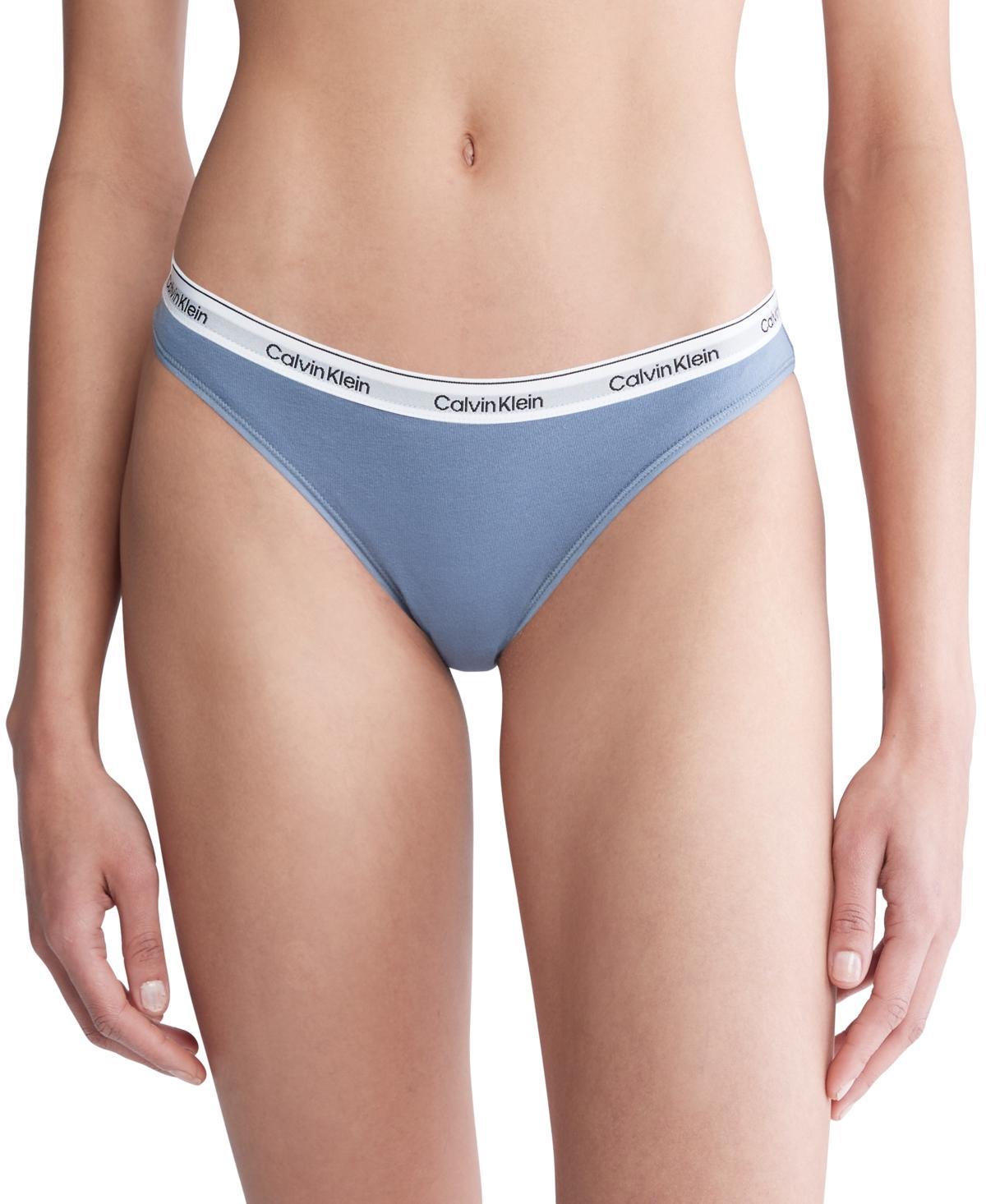 Calvin Klein Women's Modern Logo Bikini - Grey - L Product Image