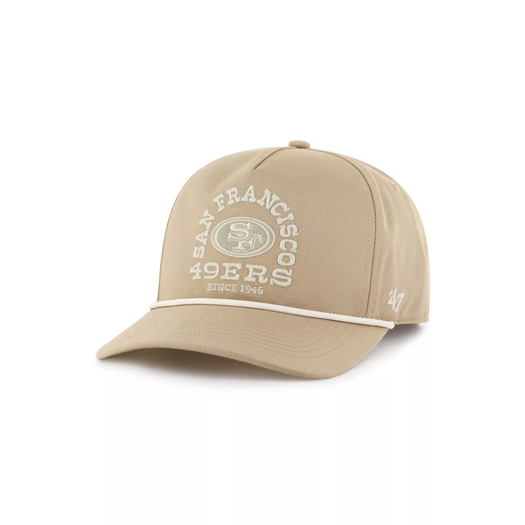 Mens 47 Khaki San Francisco 49ers Canyon Ranchero Hitch Adjustable Hat Product Image