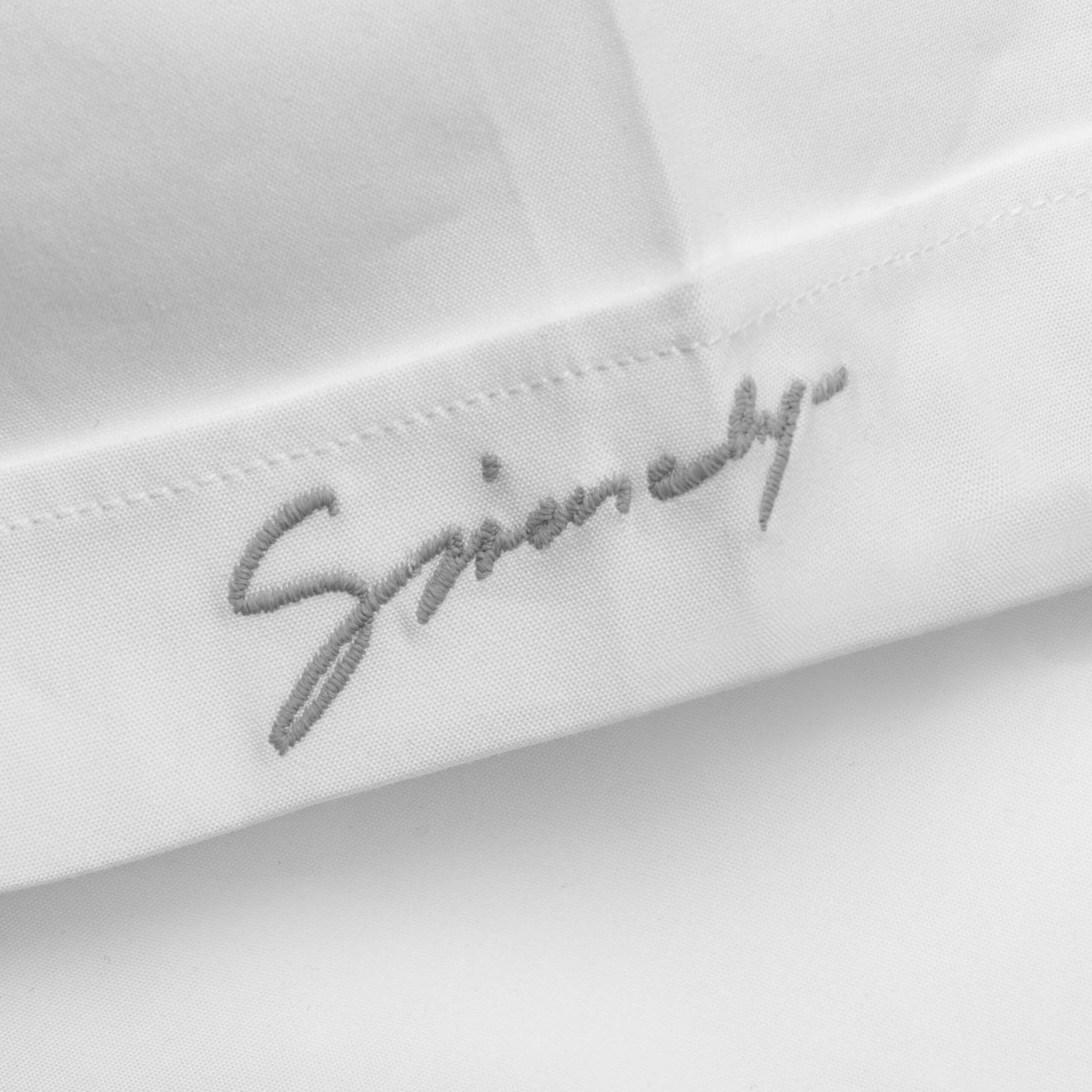 Short Sleeve Military Shirt - White Male Product Image
