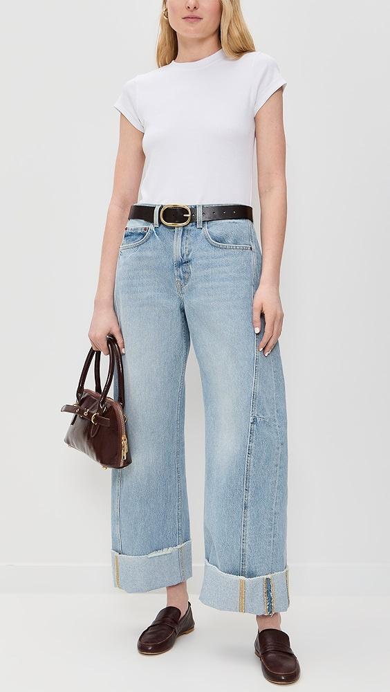 B Sides Relaxed Cuffed Lasso Jeans | Shopbop Product Image