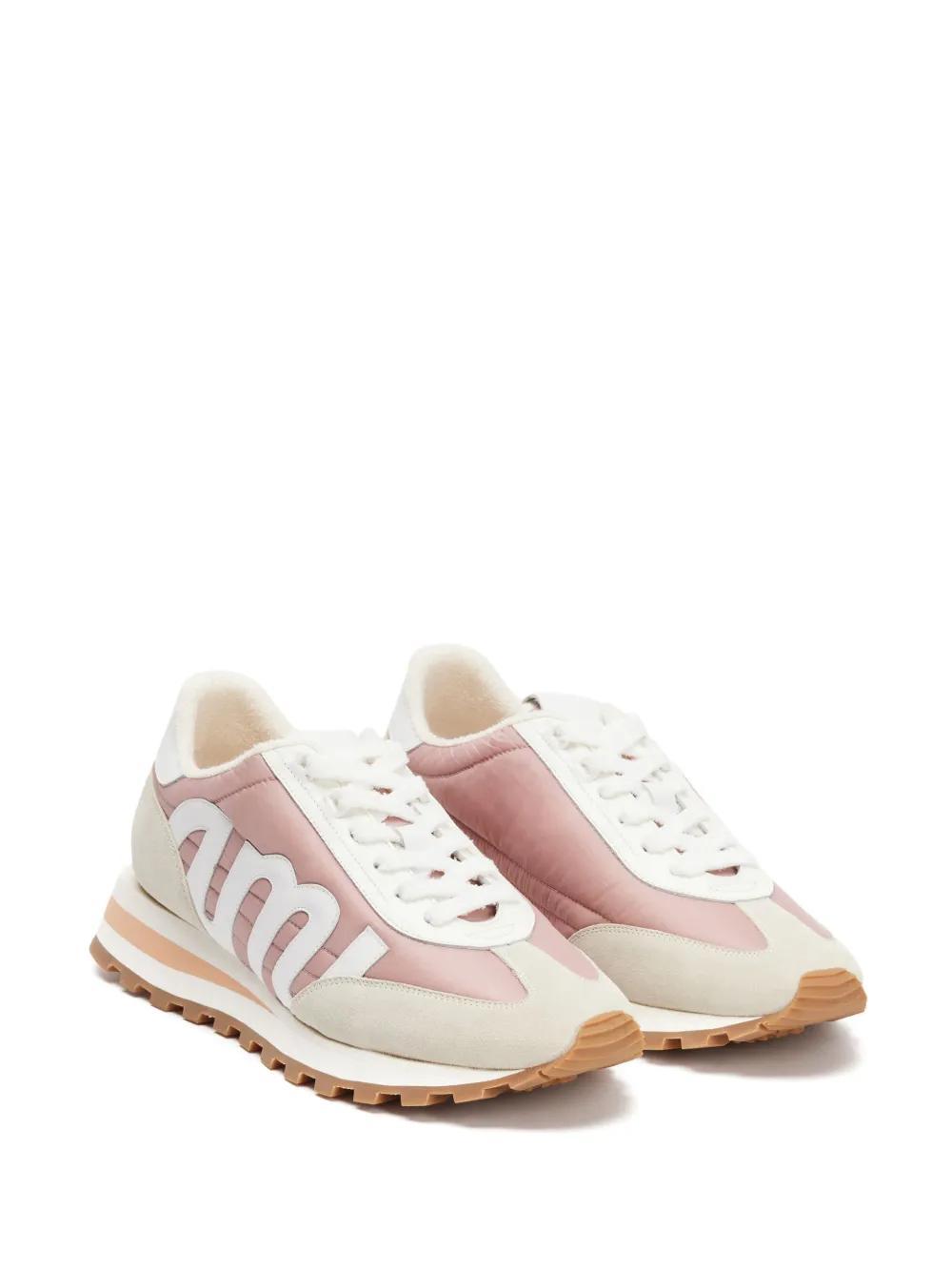 logo-patch panelled sneakers Product Image