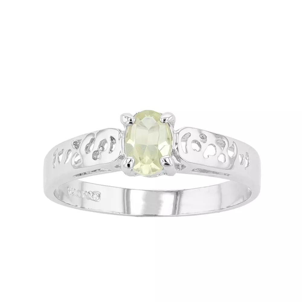 Traditions Jewelry Company Sterling Silver Crystal Birthstone Filigree Ring, Womens November Product Image