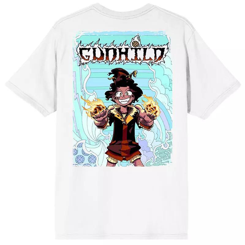 Men's Gunhild Fire Hands Graphic Tee, Size: XXL, White Product Image