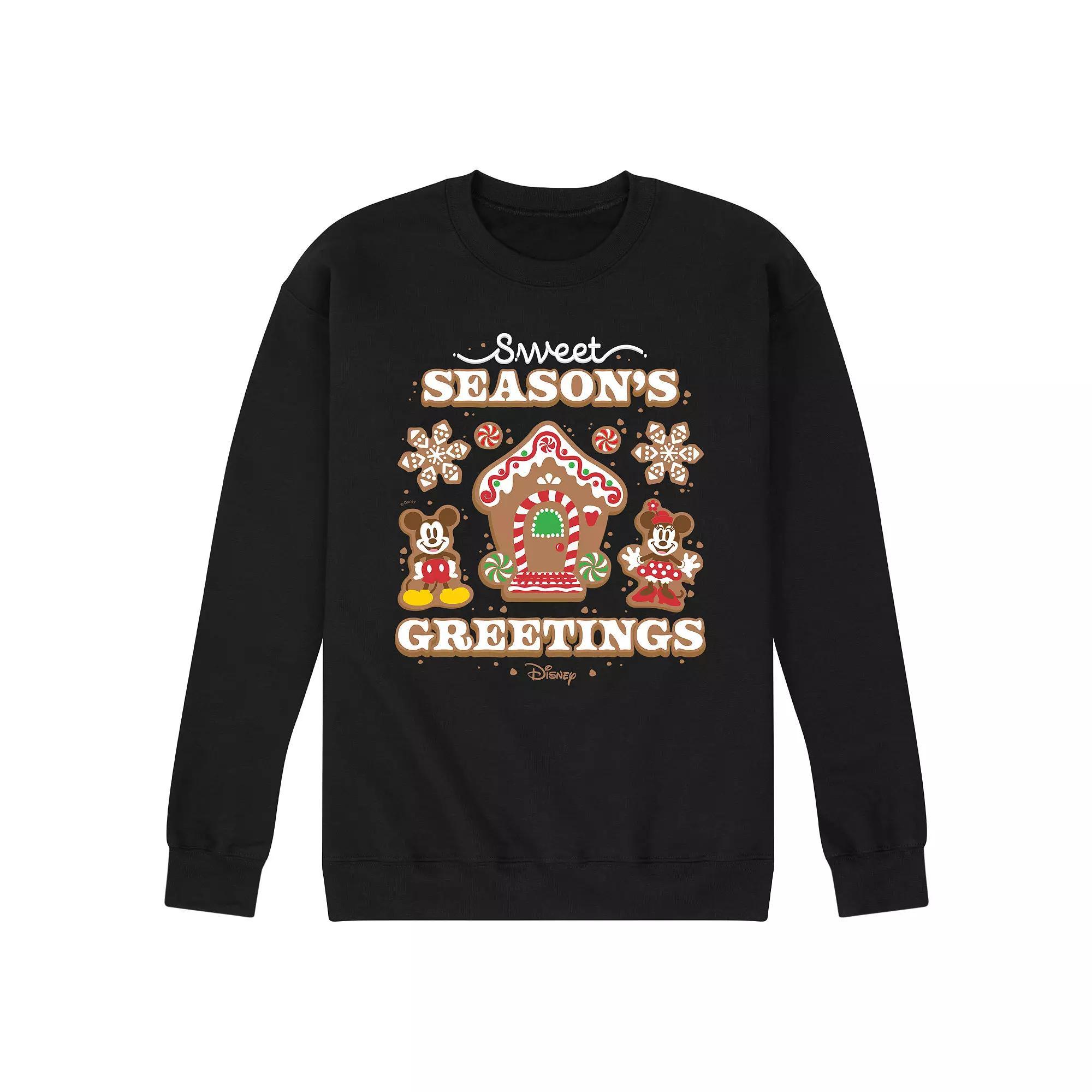 Disney's Men's Sweet Seasons Greetings Fleece, Size: XXL, Black Product Image