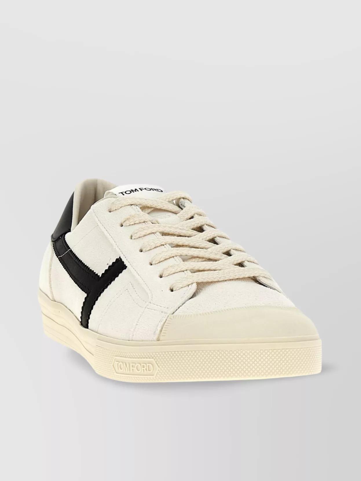 TOM FORD Panel Sneakers Round Toe Rubber Sole In Multi Product Image