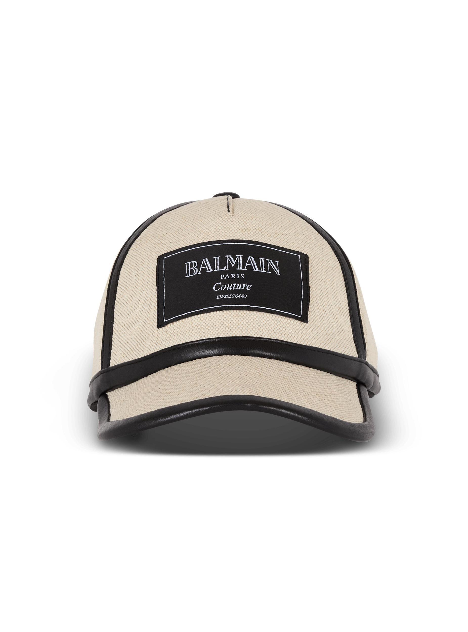 Canvas cap with Balmain Couture label Product Image