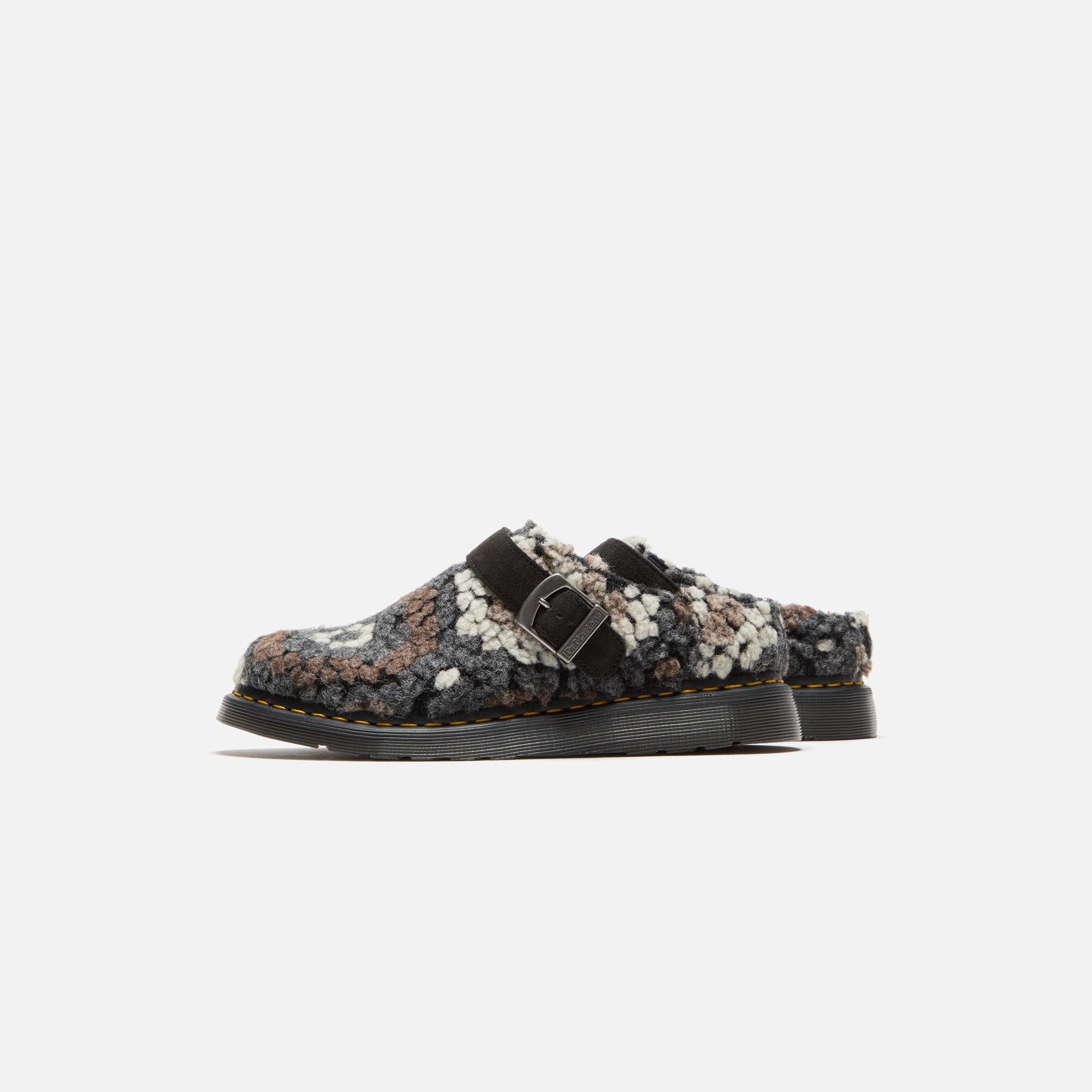 Dr. Martens Isham Mules - Black Mix Crochet Wool Male Product Image