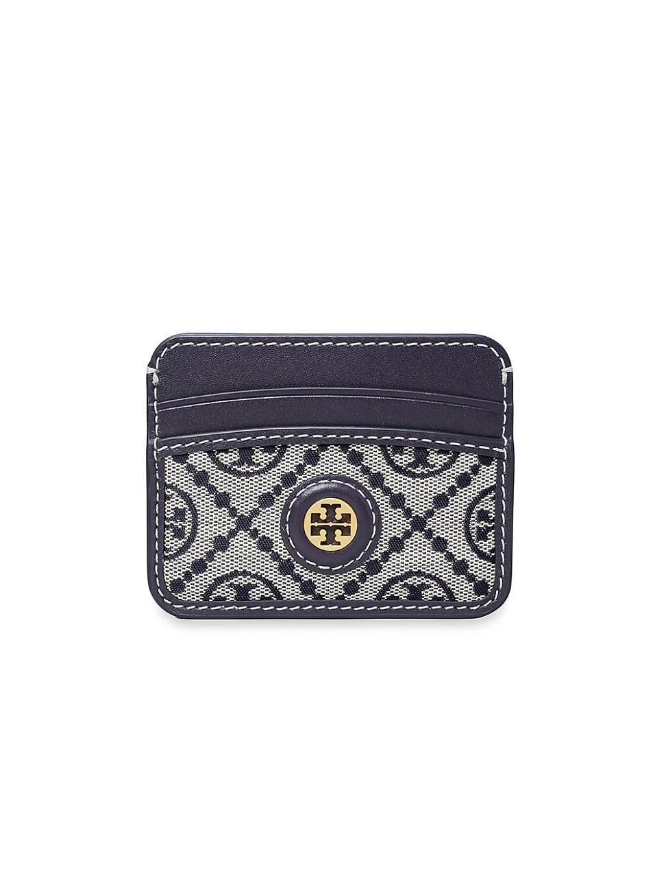 Womens T Monogram Jacquard Card Case Product Image