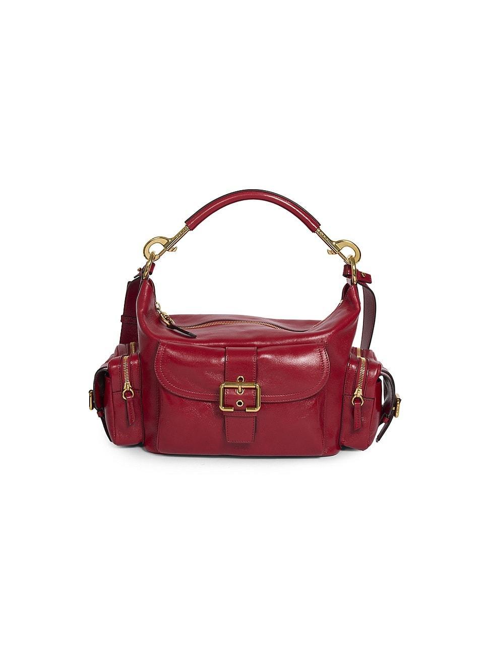 Womens Medium Leather Camera Bag Product Image