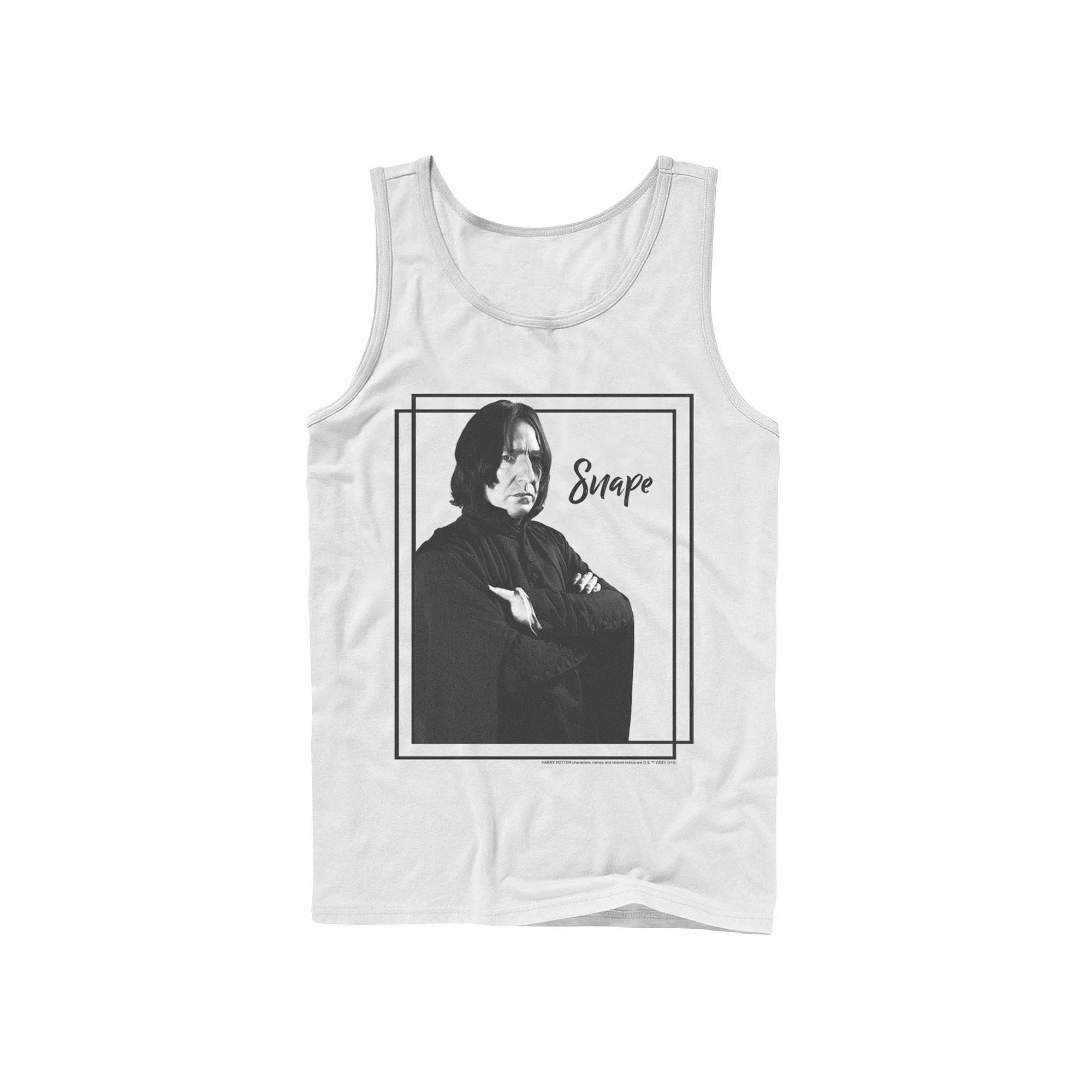 Men's Harry Potter Snape Simple Framed Portrait Graphic Tank Top, Size: Large, White Product Image