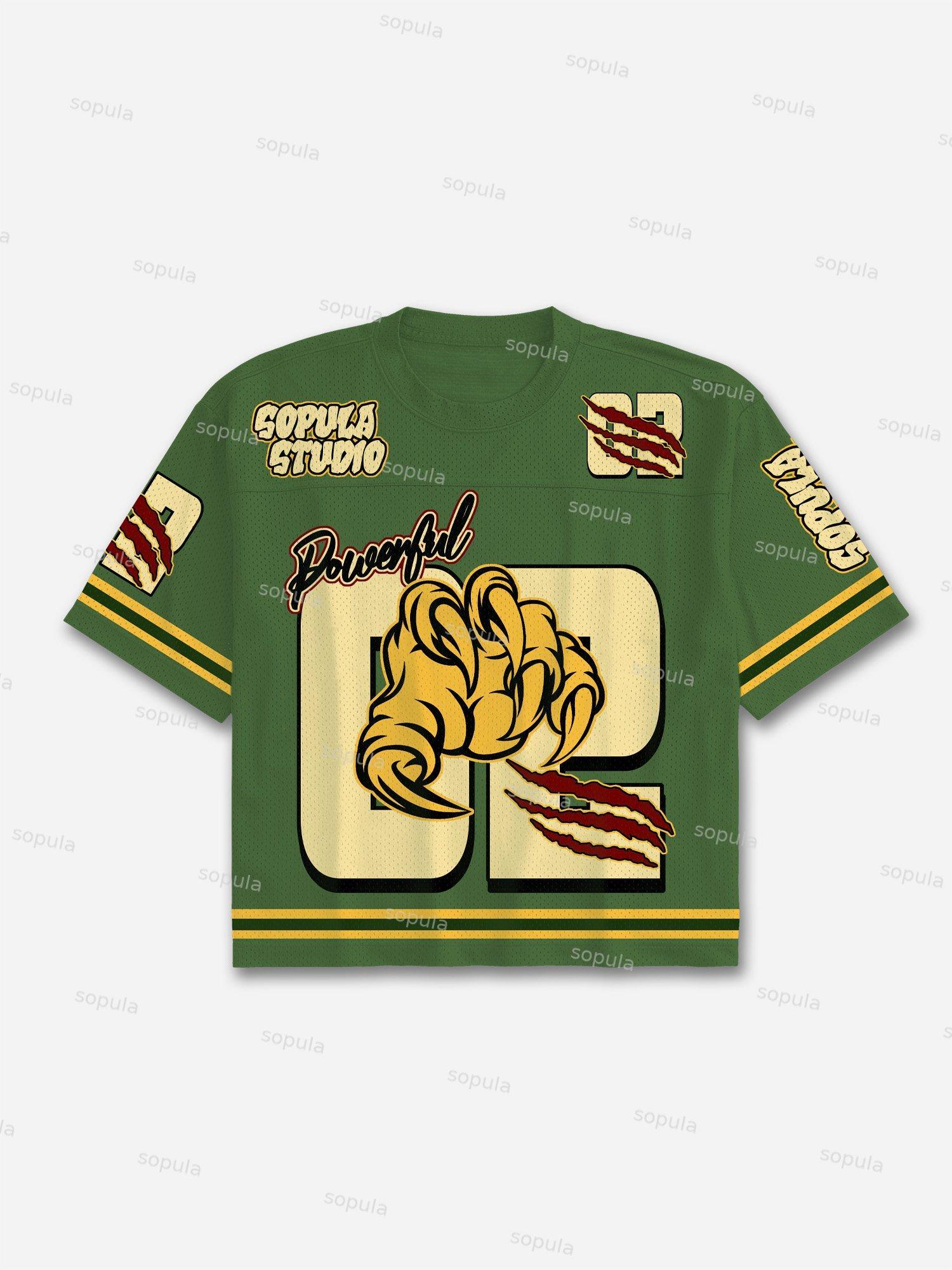 Eagle Claw No.02 Print Blokecore Mesh Football Jersey T-shirt Product Image