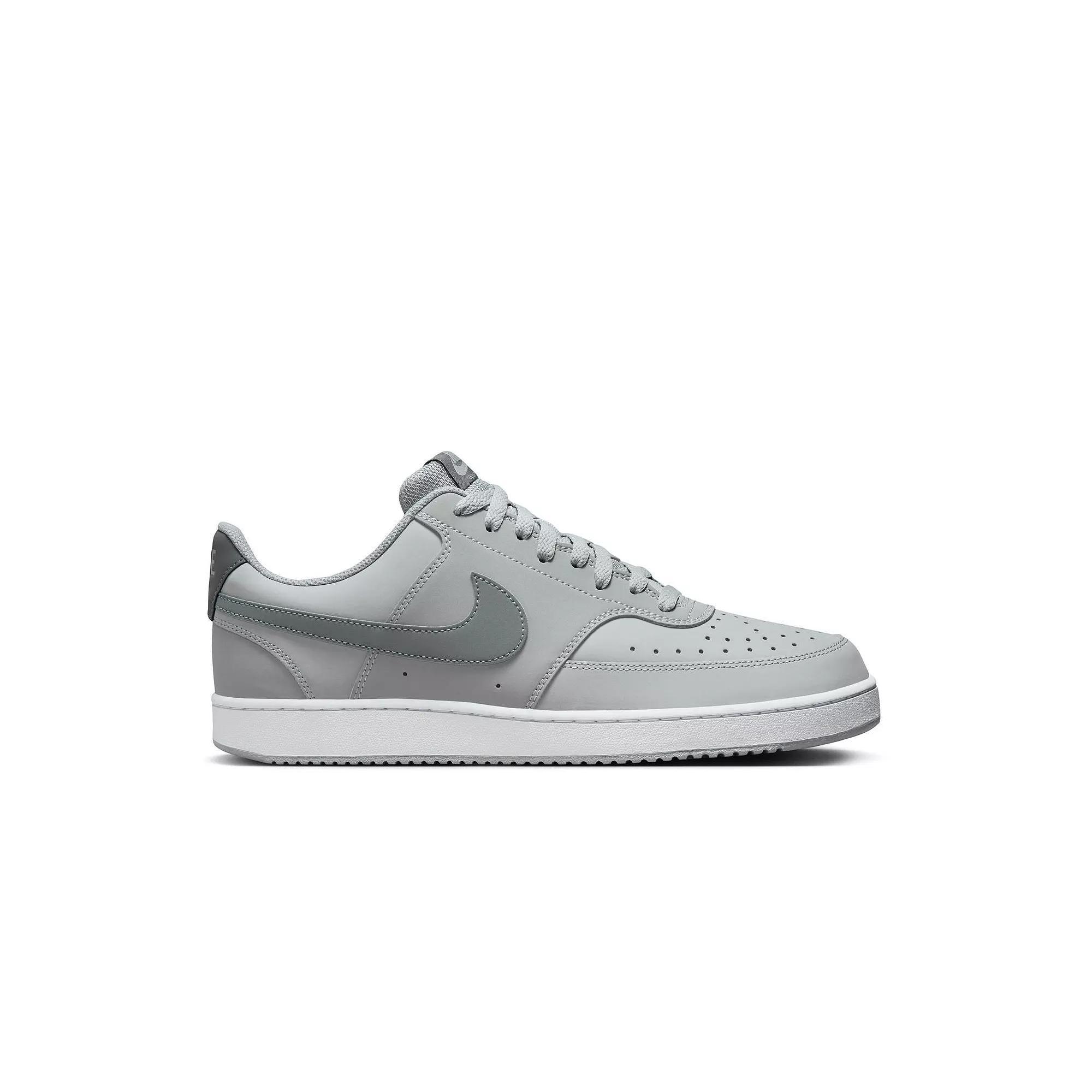 Nike Court Vision Low Mens Shoes Grey Gray White Product Image