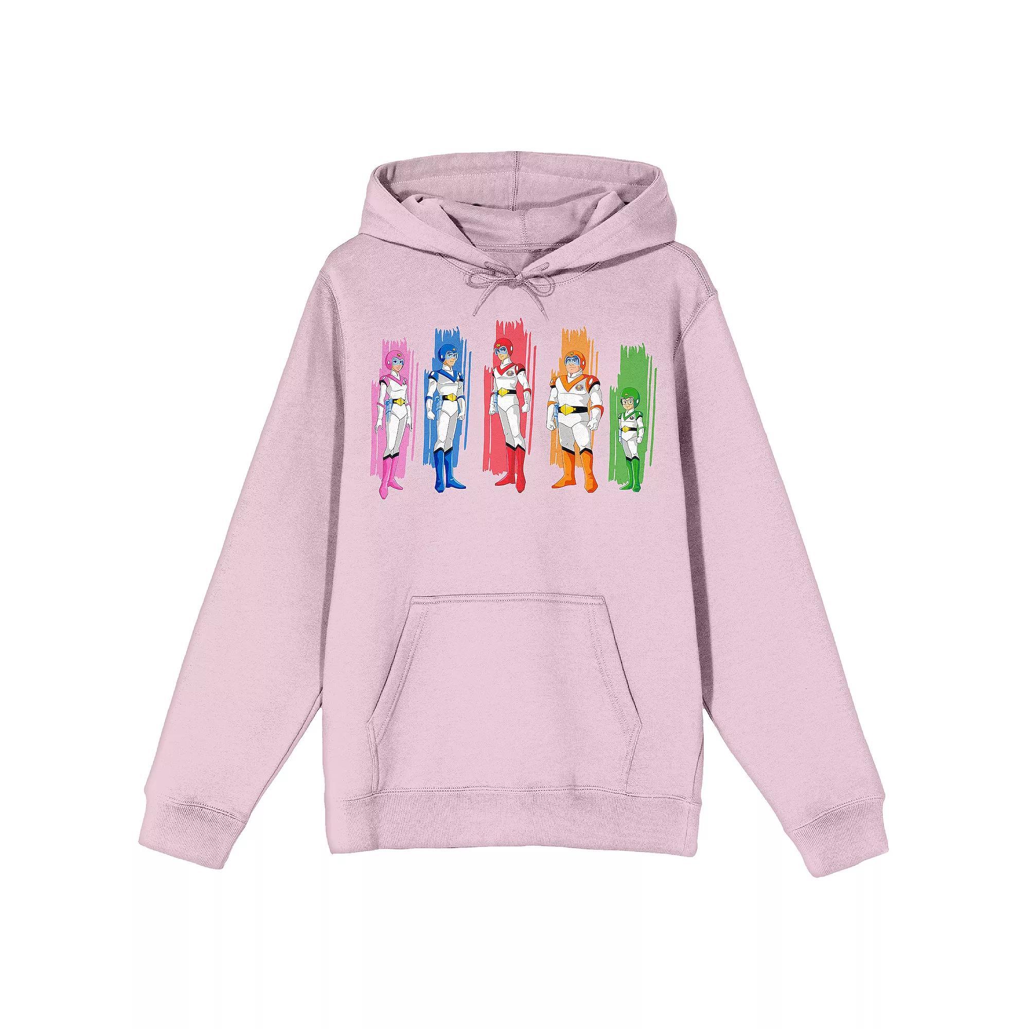 Men's Voltron Defender Graphic Hoodie, Size: Large, Pink Product Image