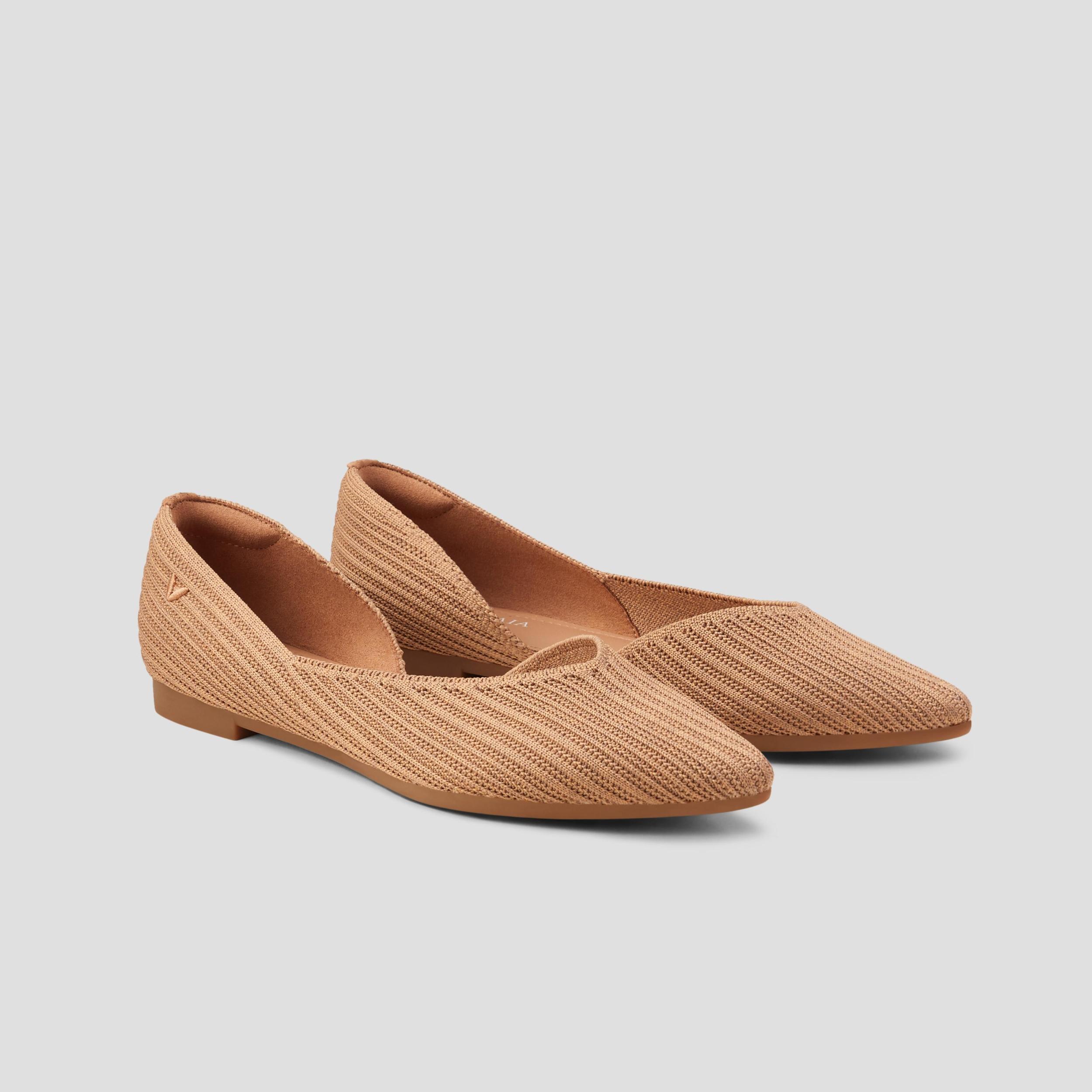 Pointed-Toe D'Orsay Flats (Melia) Product Image