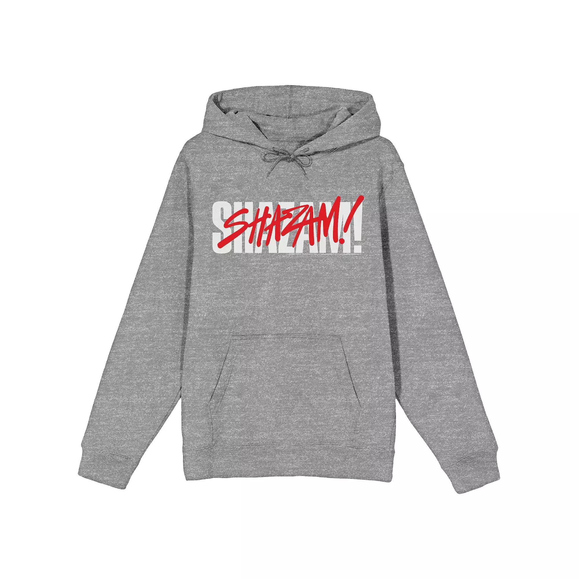Men's DC Comics Shazam 2 Fury Of The Gods Graffiti Graphic Hoodie, Size: XL, Gray Product Image