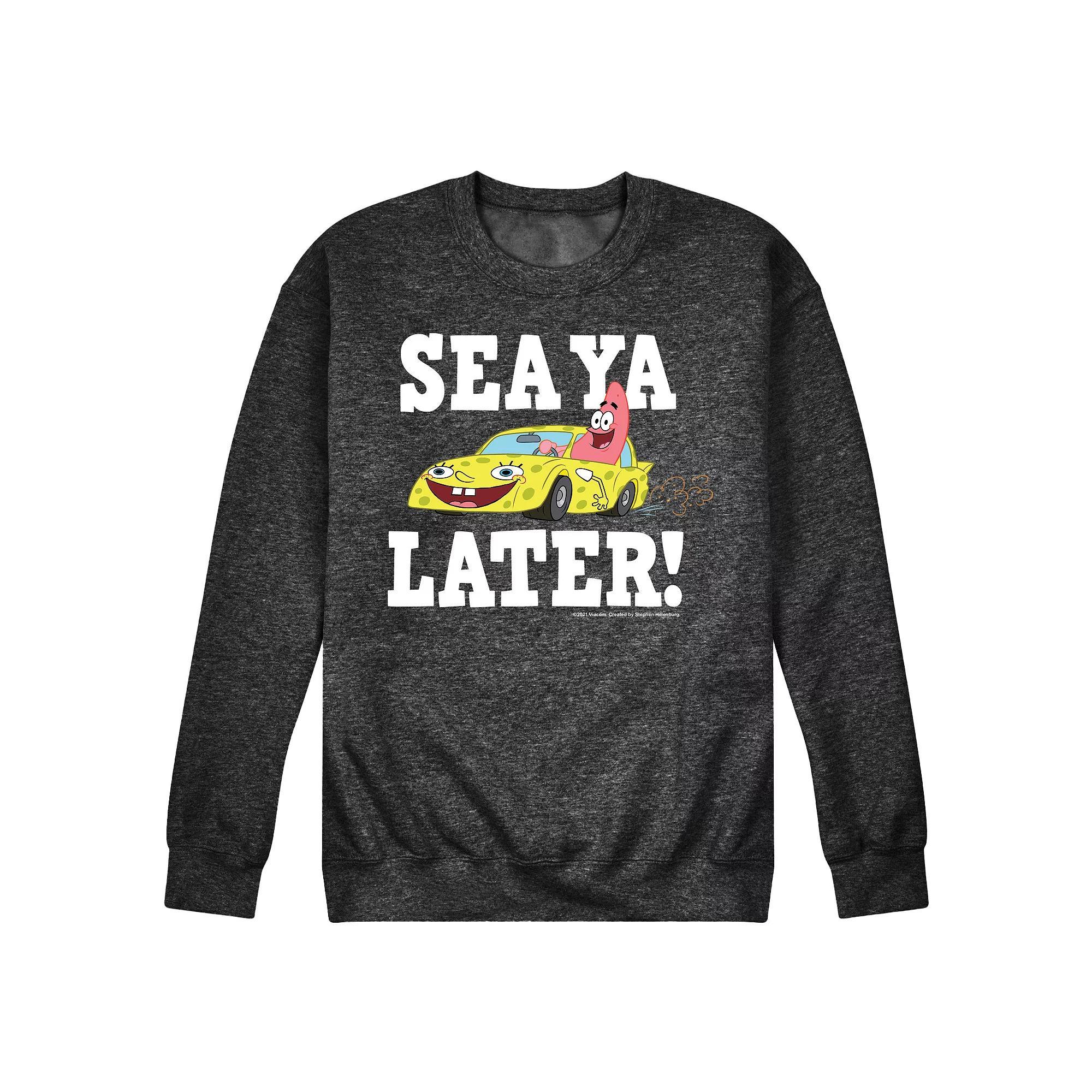 Mens SpongeBob SquarePants Sea Ya Later Sweatshirt Product Image