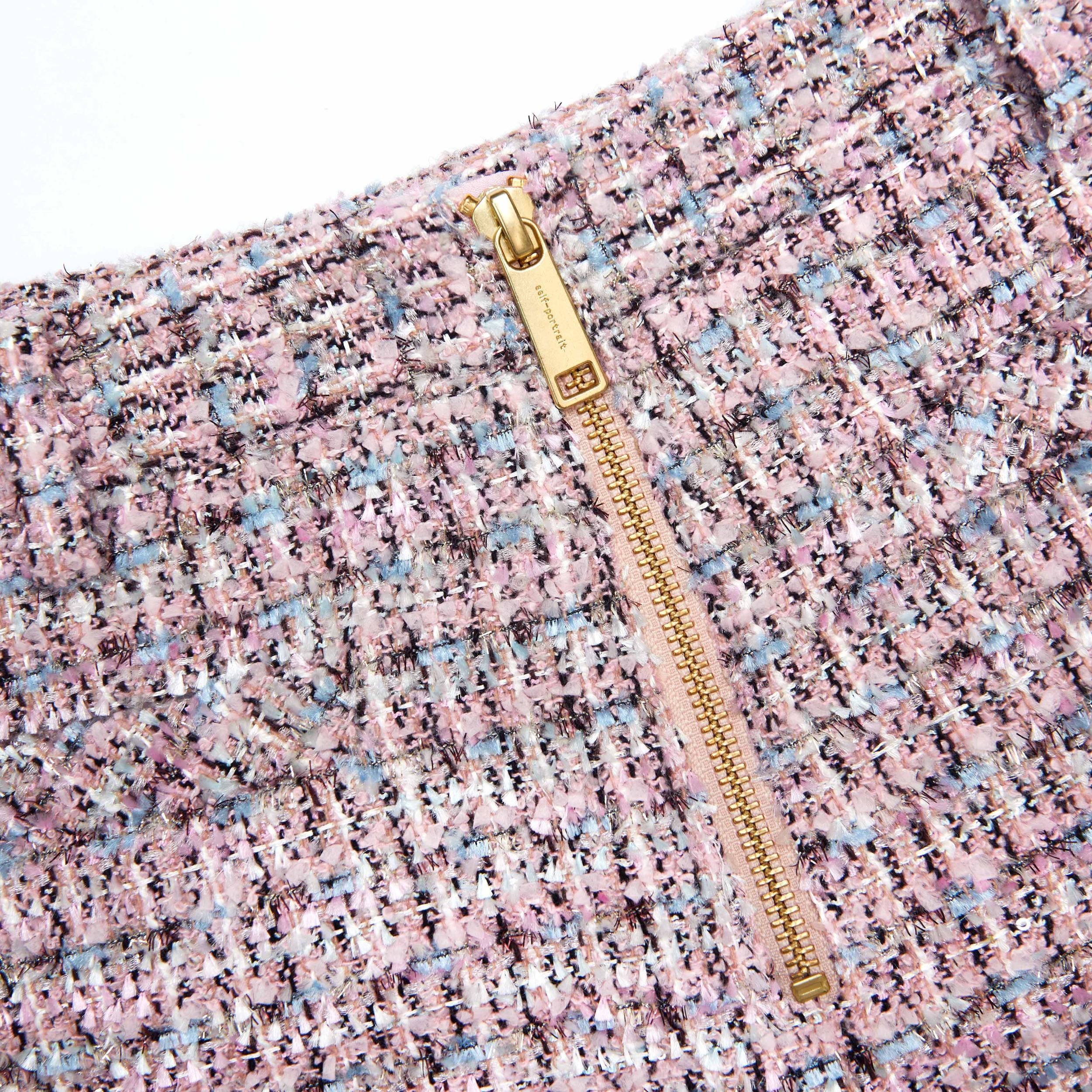 Pink Boucle Shorts Product Image