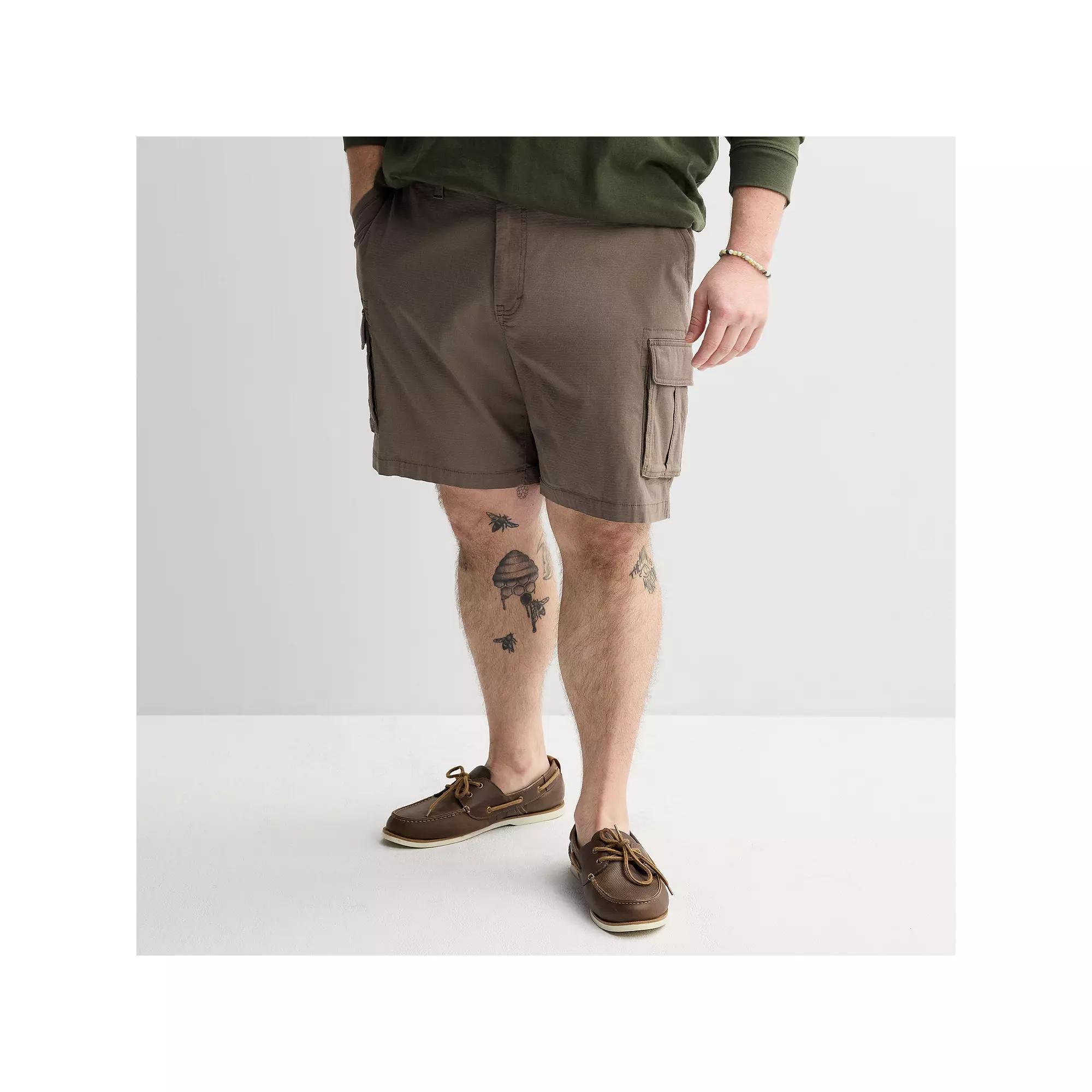 Big & Tall Sonoma Goods For Life® Flexwear Everyday Cargo Shorts, Men's, Size: 50, Kagan Green Product Image