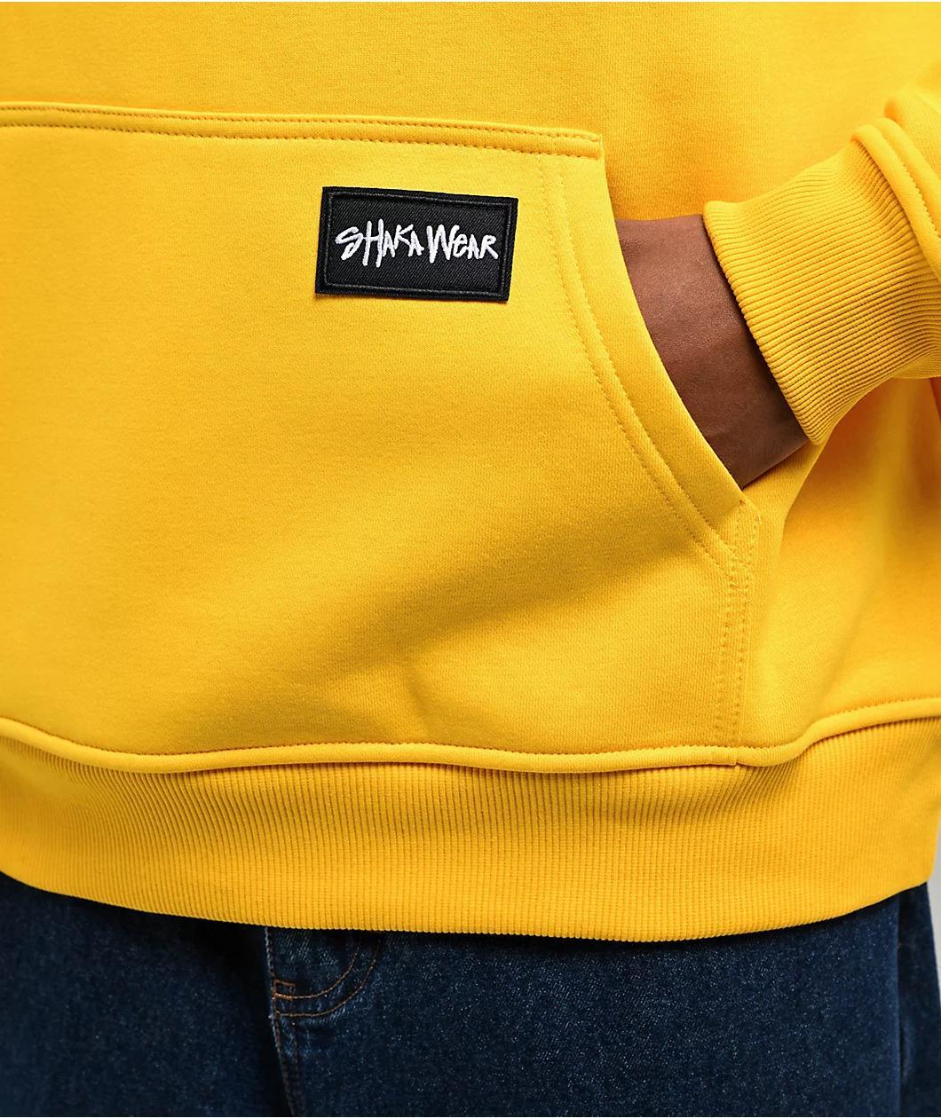 Shaka Wear Essential Super Heavyweight Pale Yellow Hoodie Product Image